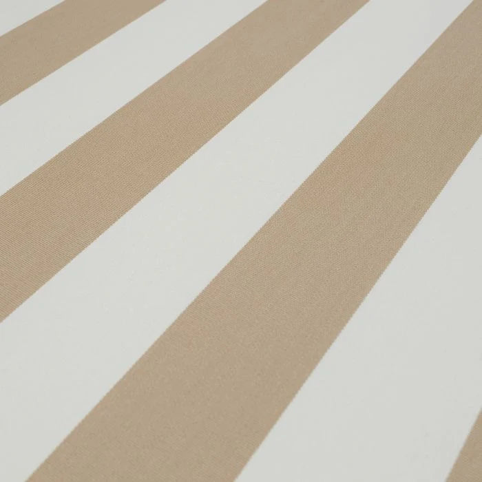 Drehbarer Außenstuhl RELAX weiß mit cremefarbenem Bezug