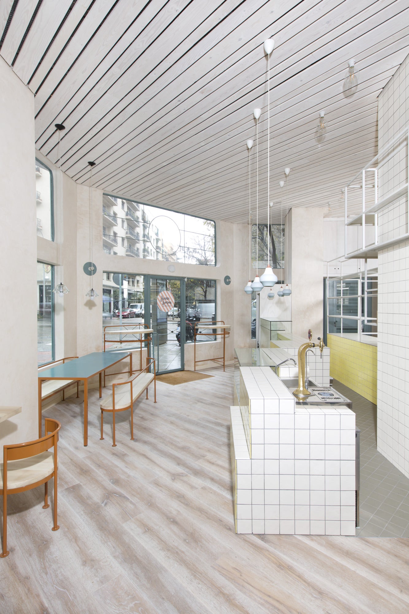 Pendelleuchte CIRQUE weiß mit grauem Ende