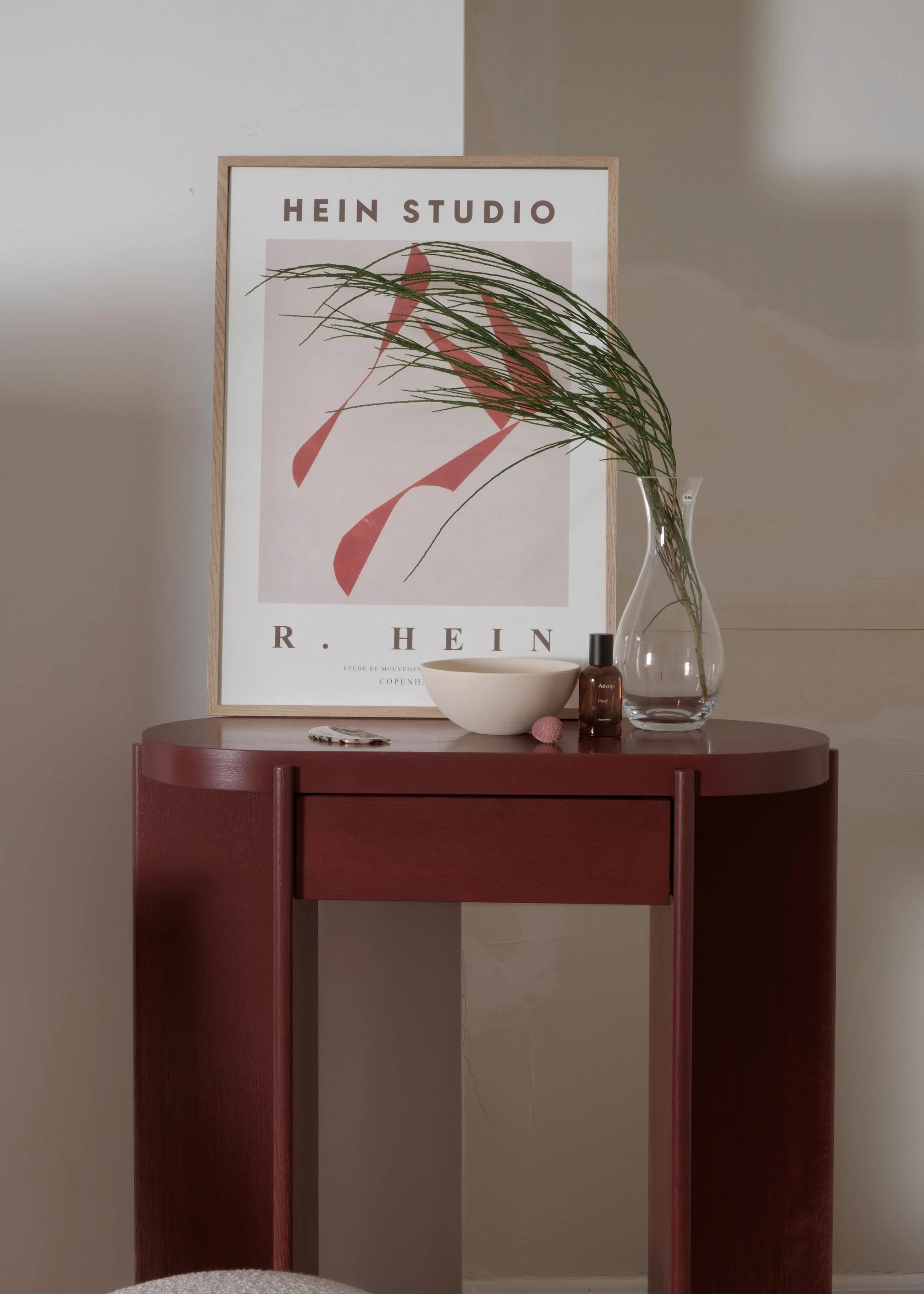 Konsole KIRU kobaltblau Eichenholz