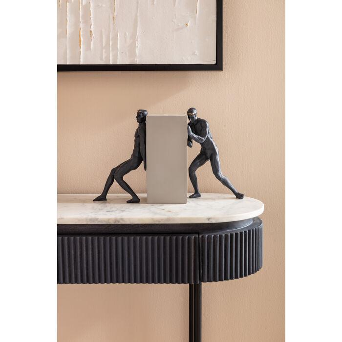 Konsola GLENN antracytowy z bałym marmurem - Eye on Design