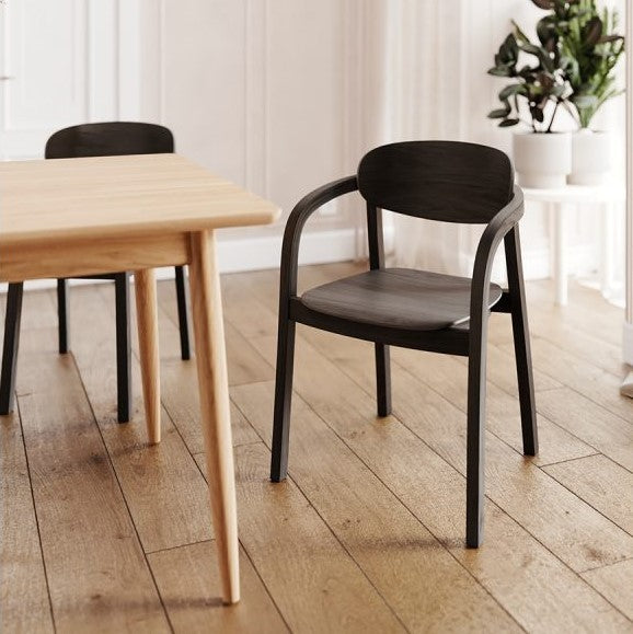 Stuhl mit Armlehnen LINIA Buchenholz