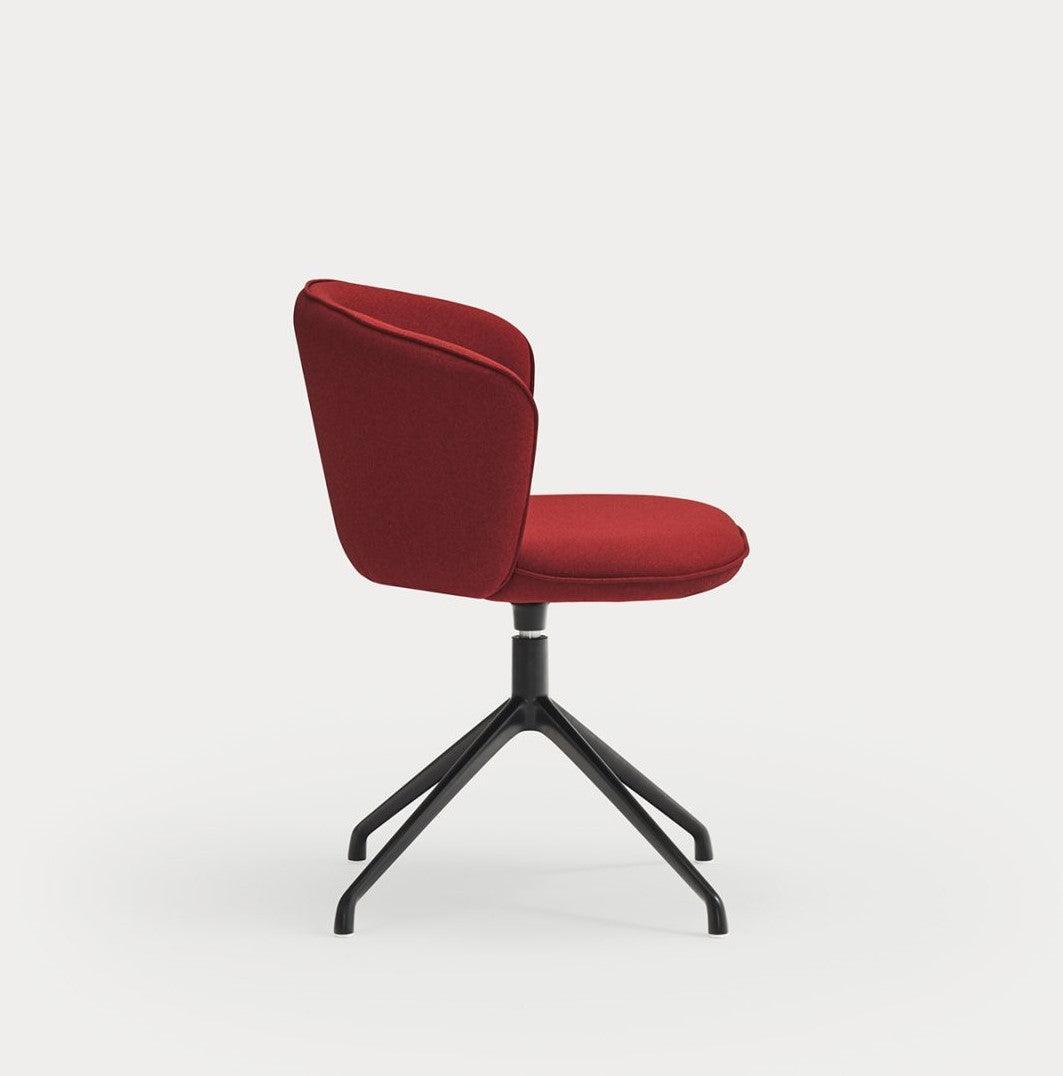 Krzesło ADD czerwony z czarną podstawą Teulat    Eye on Design