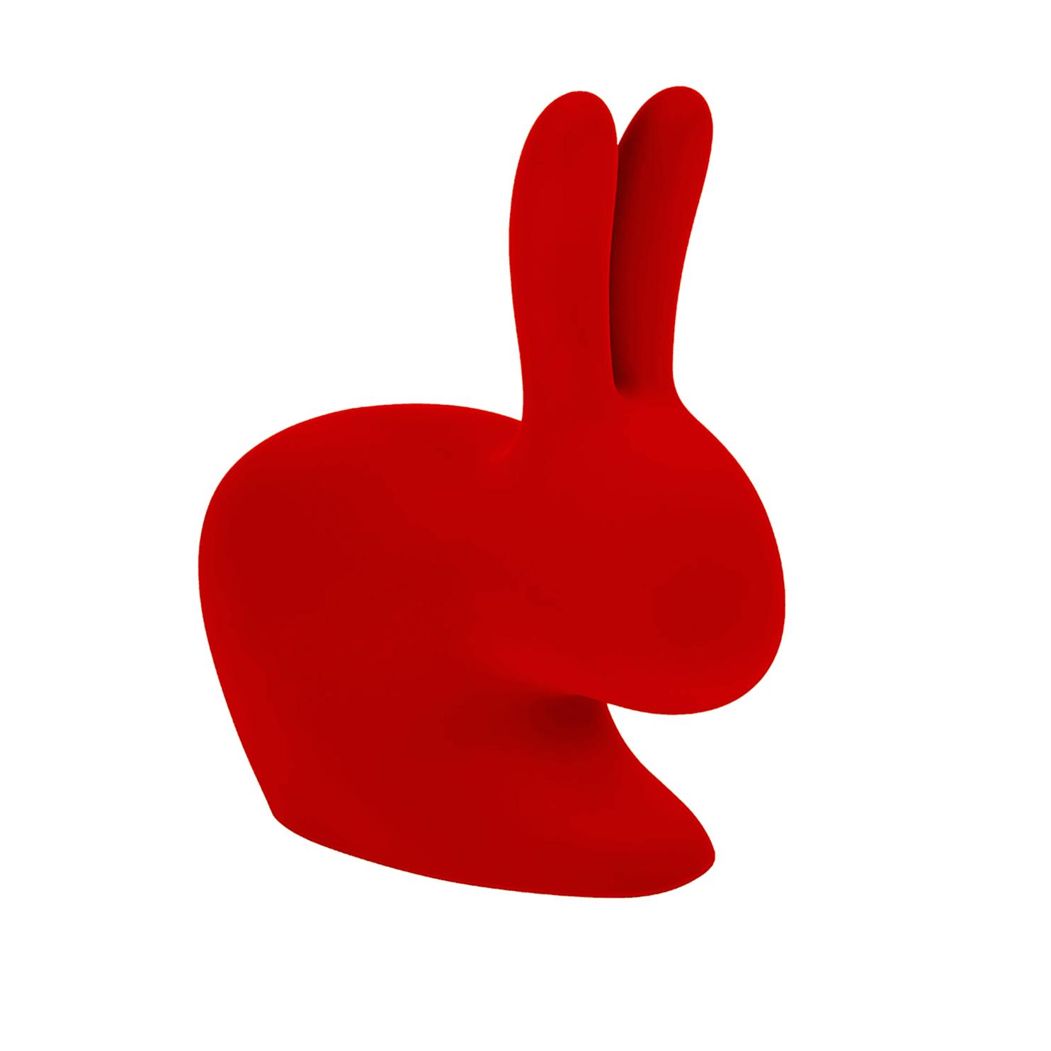Krzesło BABY RABBIT VELVET czerwony Qeeboo    Eye on Design