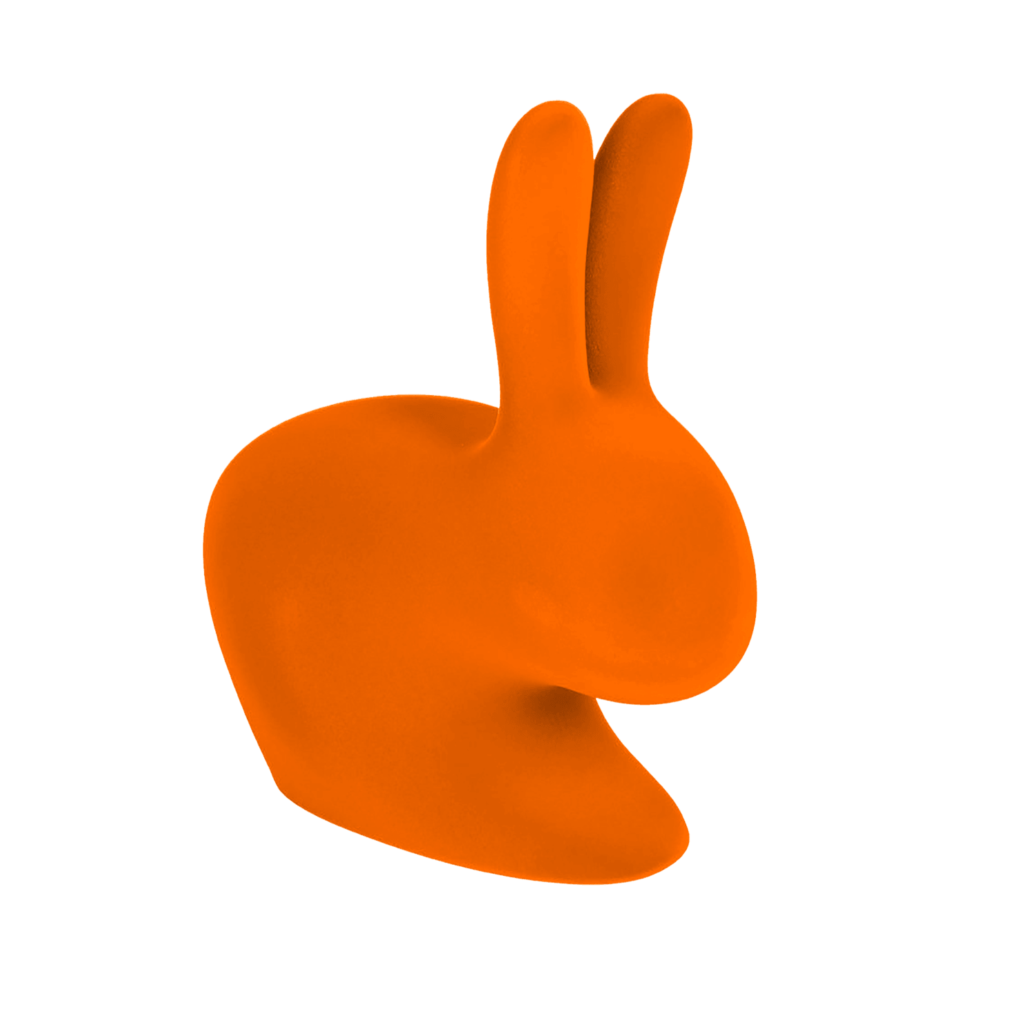 Krzesło BABY RABBIT VELVET pomarańczowy Qeeboo    Eye on Design