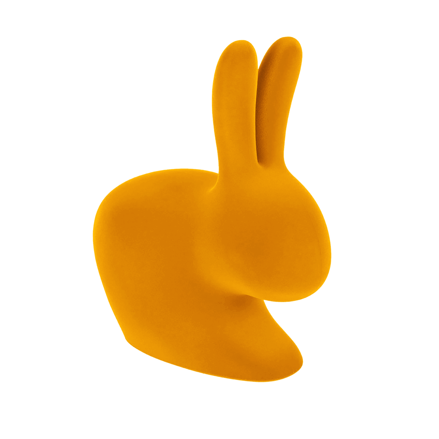 Krzesło BABY RABBIT VELVET żółty Qeeboo    Eye on Design