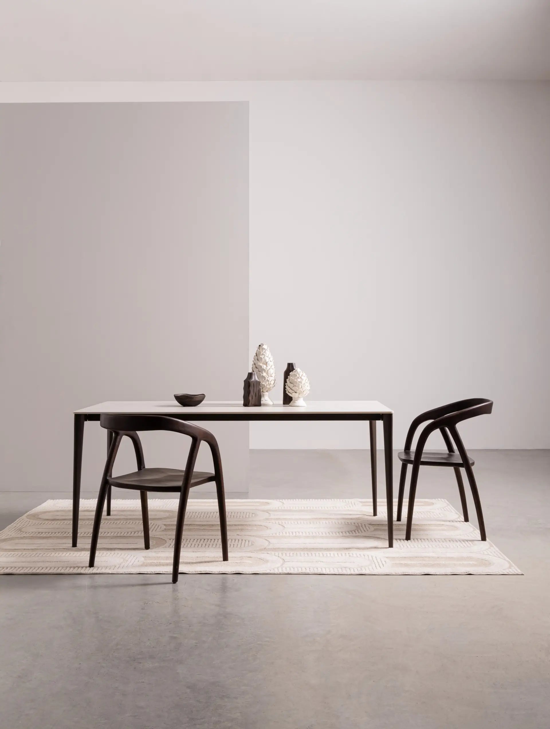 DOTTY dark teak wood chair