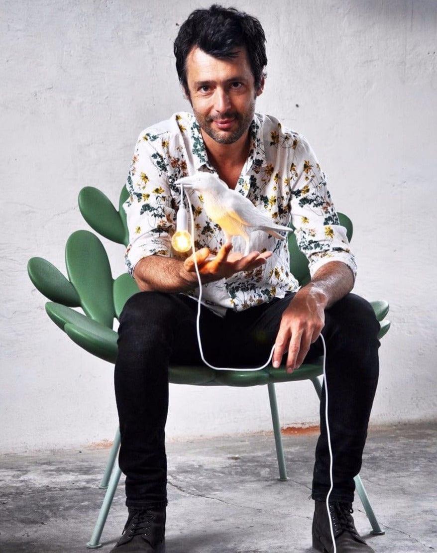 Lampa BIRD WAITING biały Seletti    Eye on Design