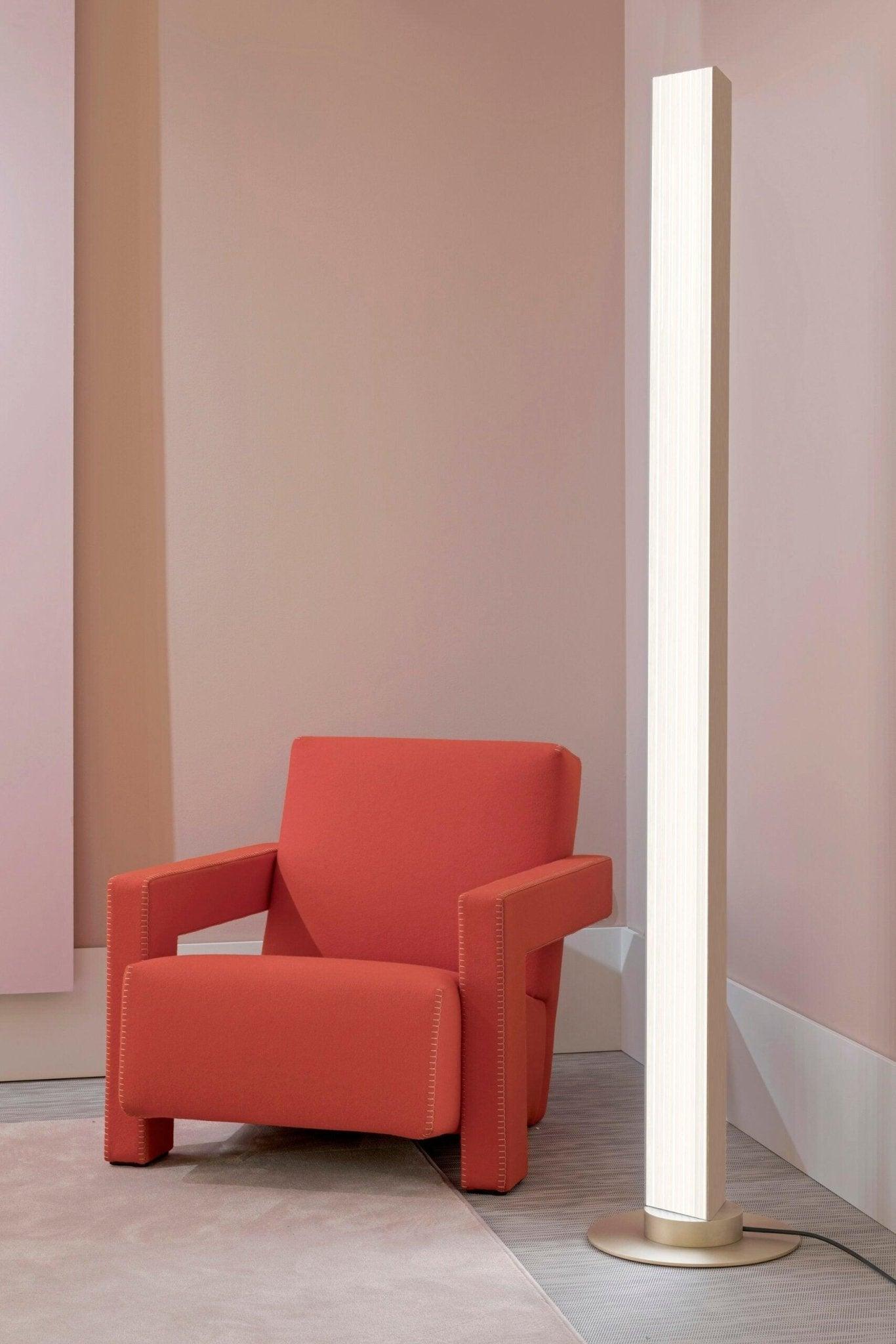 Lampa podłogowa STICK satynowy złoty Contardi    Eye on Design