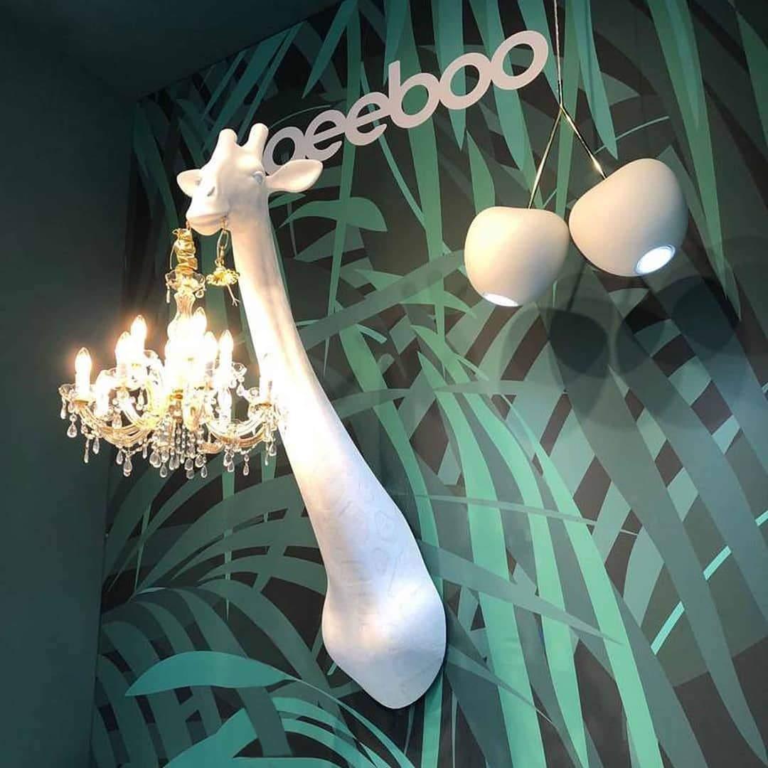 Lampa ścienna GIRAFFE IN LOVE czarna Qeeboo    Eye on Design