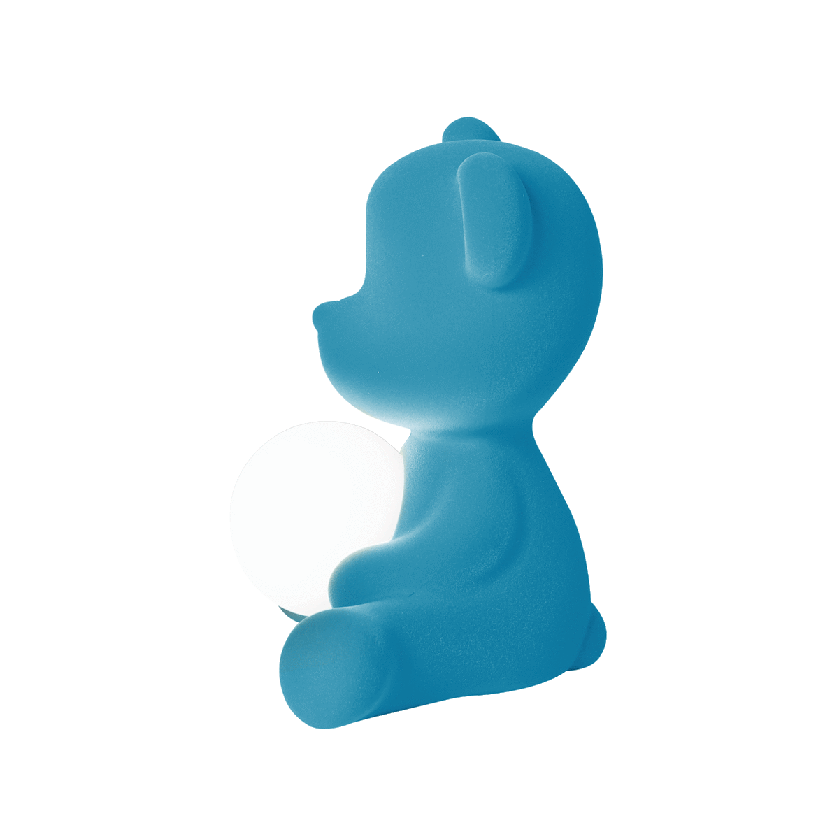 Lampa TEDDY GIRL VELVET błękitna Qeeboo    Eye on Design