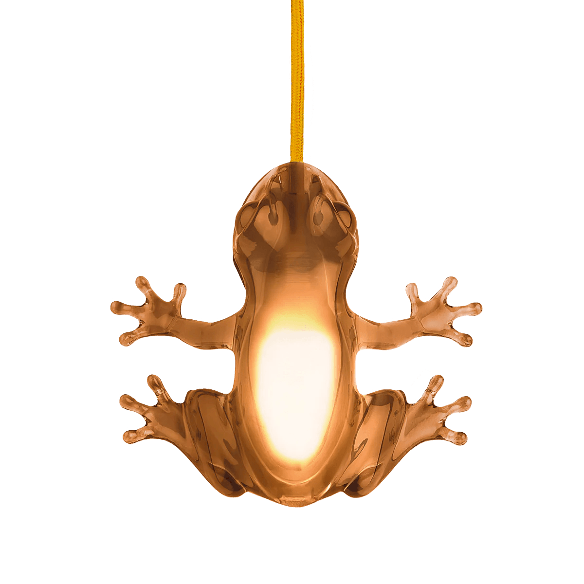 Lampa wisząca HUNGRY FROG bursztyn Qeeboo    Eye on Design