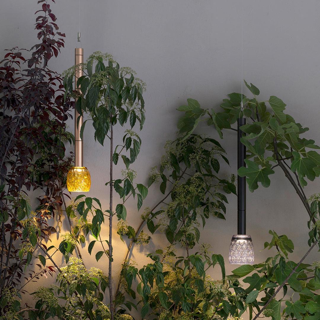 Lampa wisząca zewnętrzna TENEBRA BATTERY srebrny – styl minimalistyczny