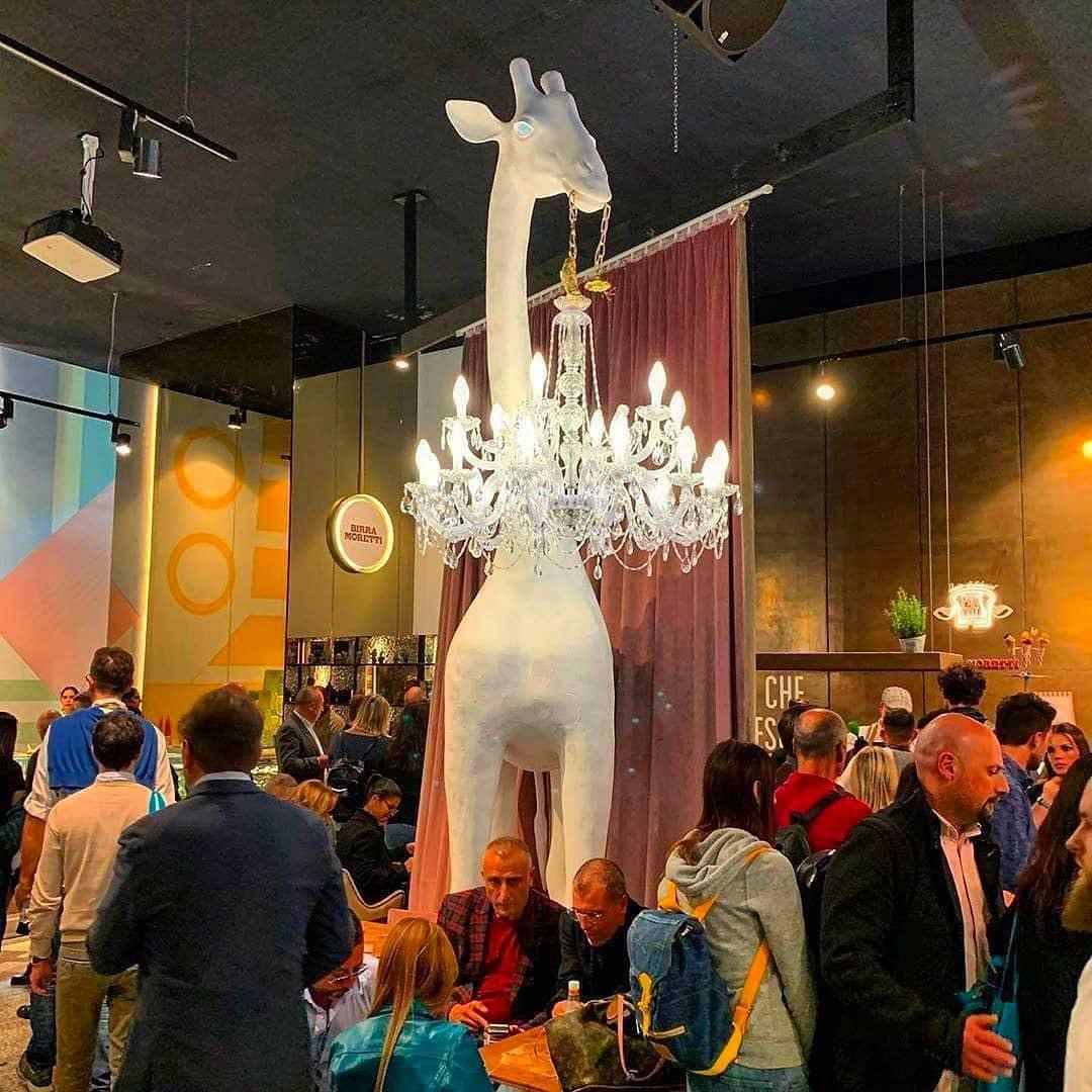 Lampa zewnętrzna GIRAFFE IN LOVE XL biała Qeeboo    Eye on Design