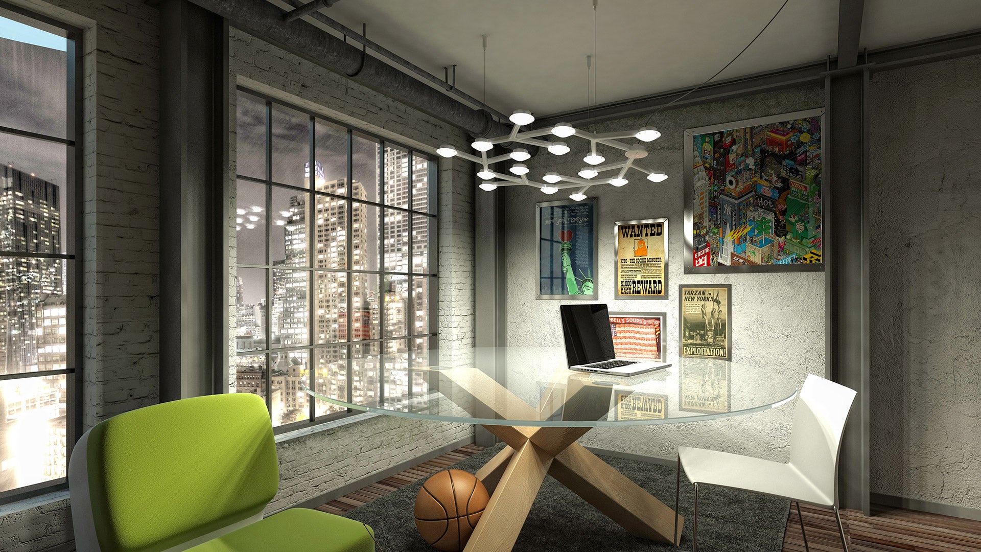 LED-Hängelampe NET CIRCLE weiß