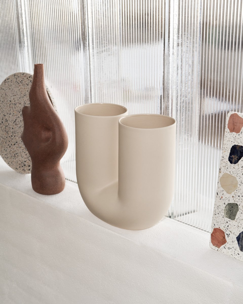 Vase KINK sandfarben