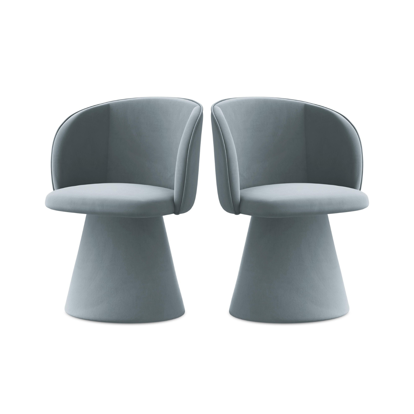 Samtstuhl MAIA hellblau