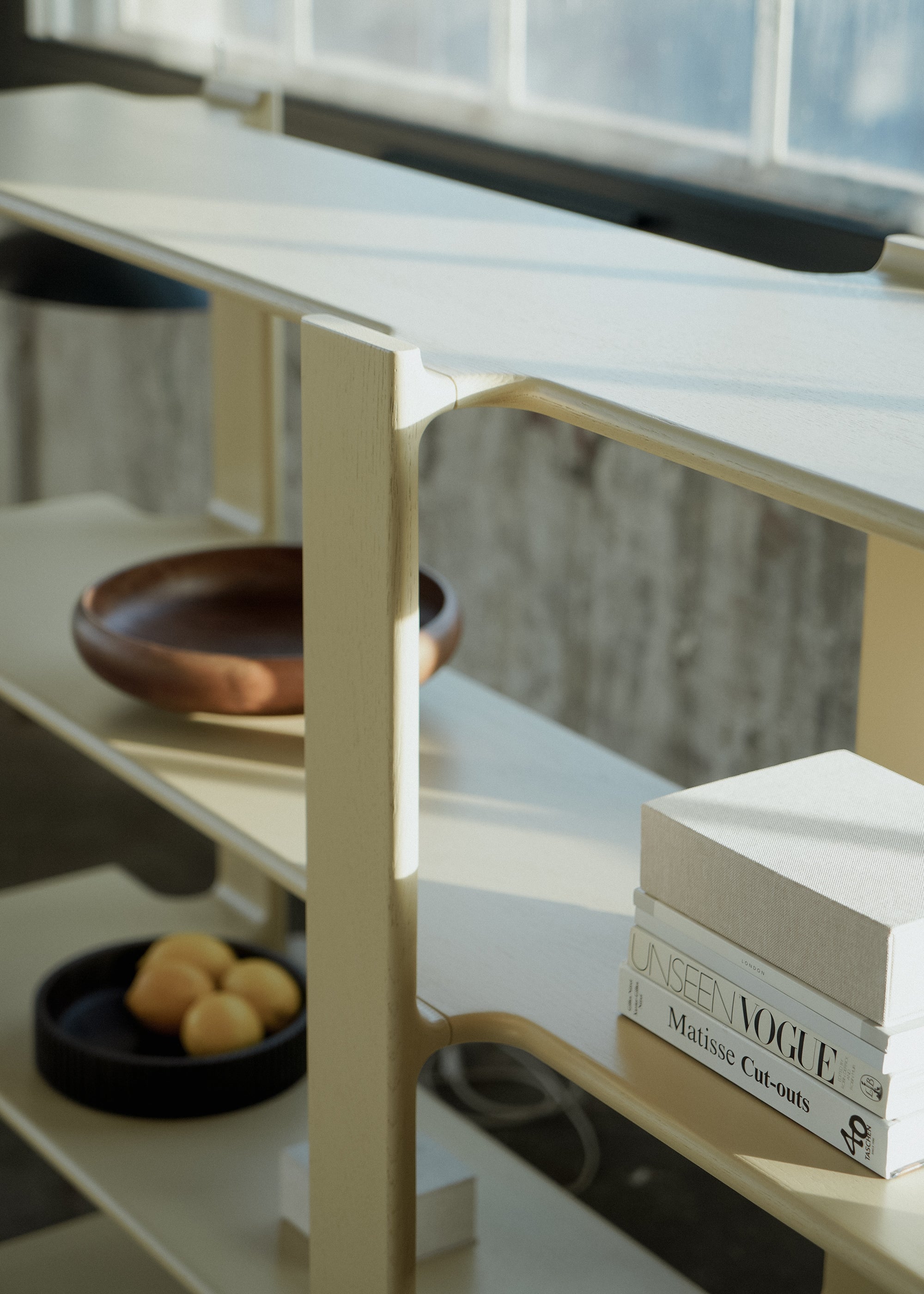 LIGO DUO Shelf green oak wood