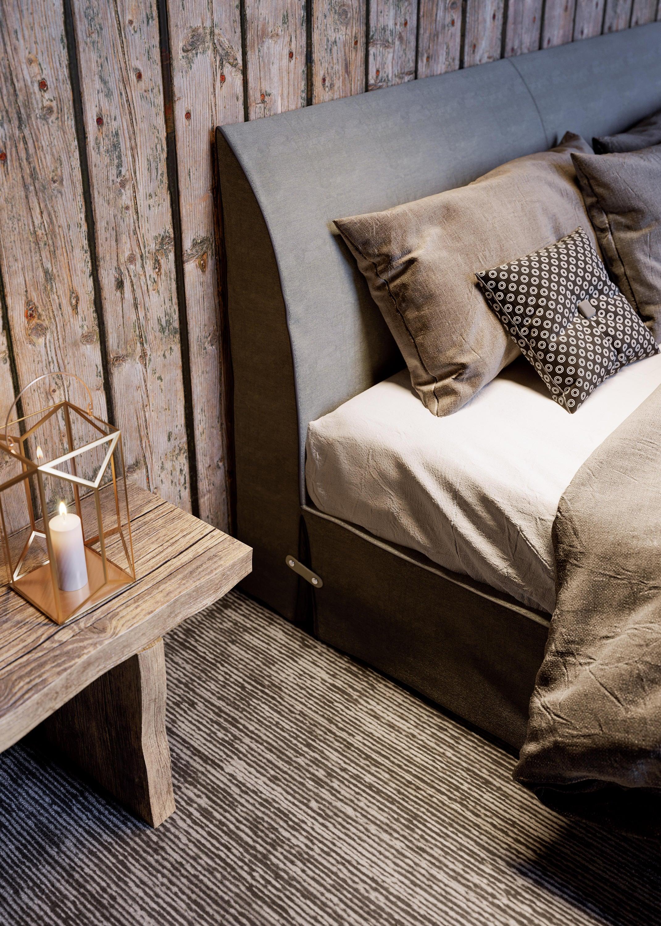 Łóżko BOTTON UP ciemnoszary Liu Jo Living    Eye on Design