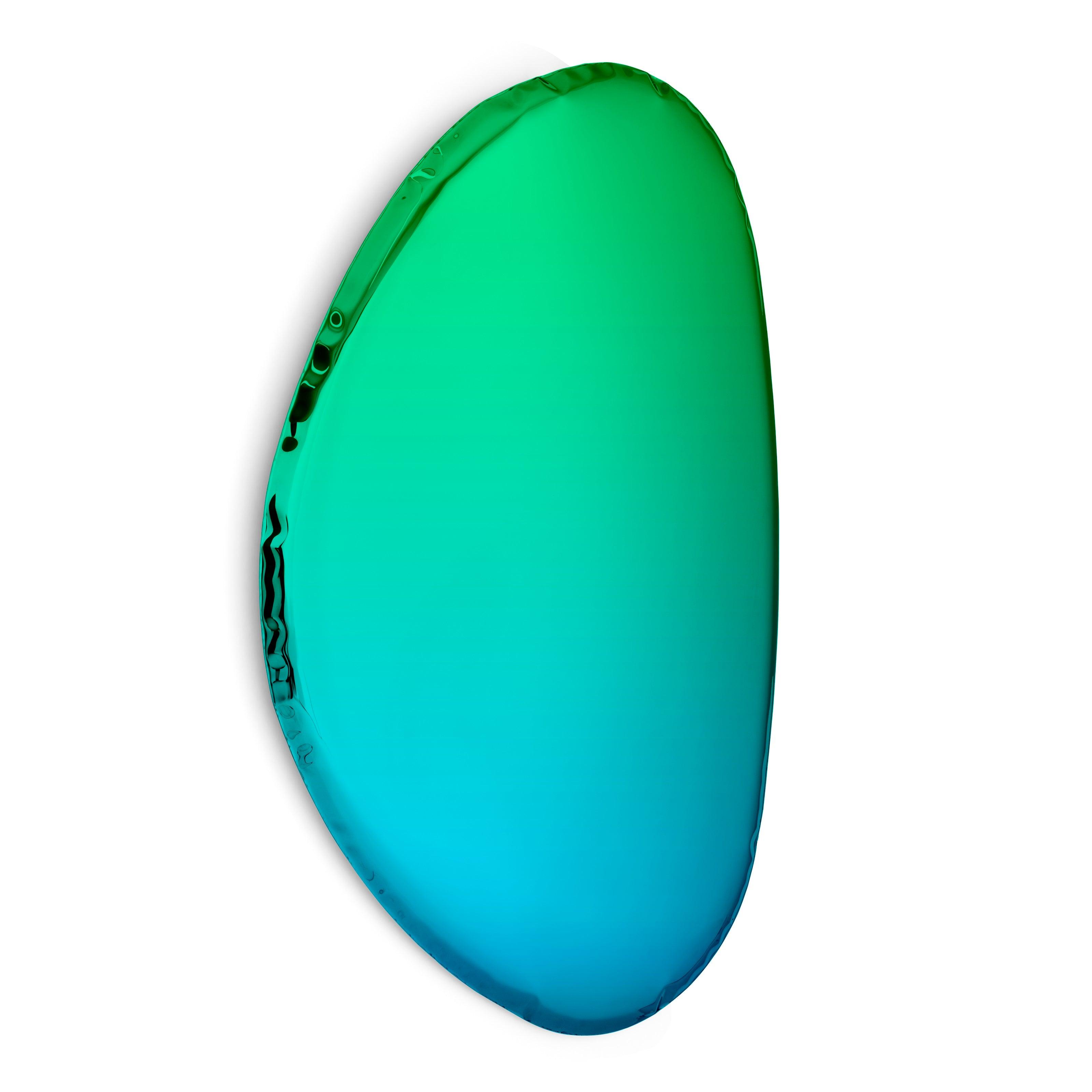 Lustro TAFLA O gradient szmaragd/szafir – Zieta Studio