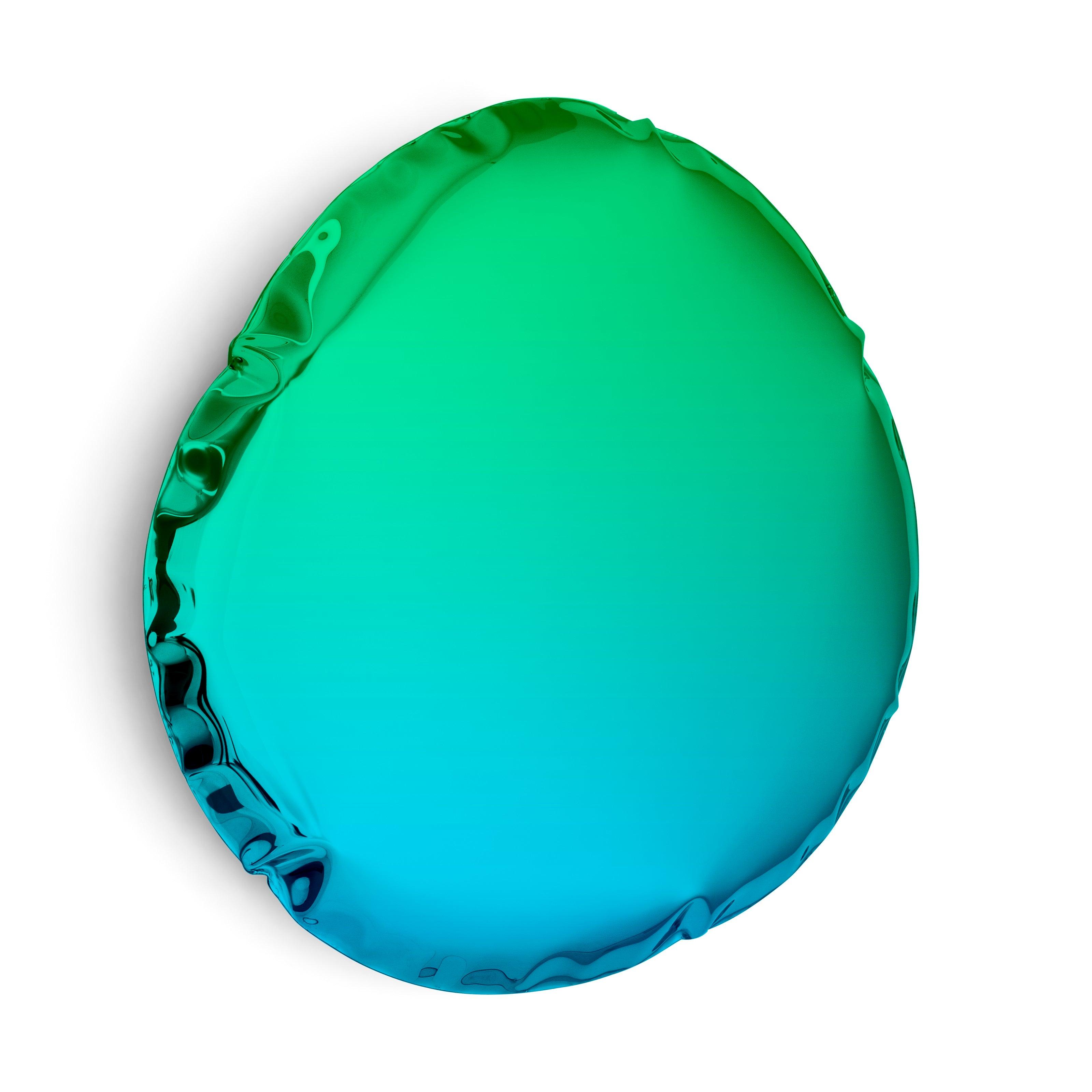 Lustro TAFLA O gradient szmaragd/szafir – Zieta Studio