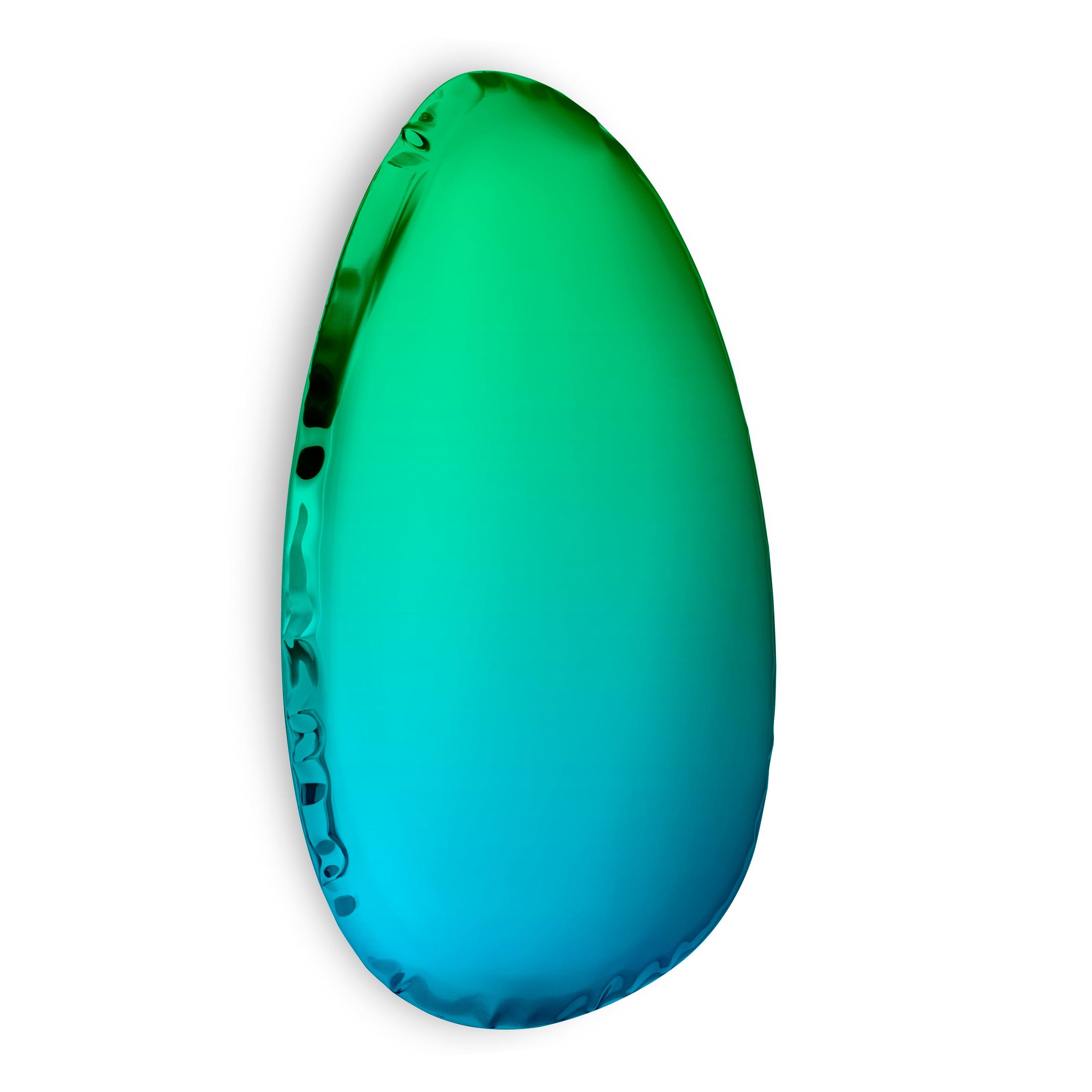 Lustro TAFLA O gradient szmaragd/szafir – Zieta Studio