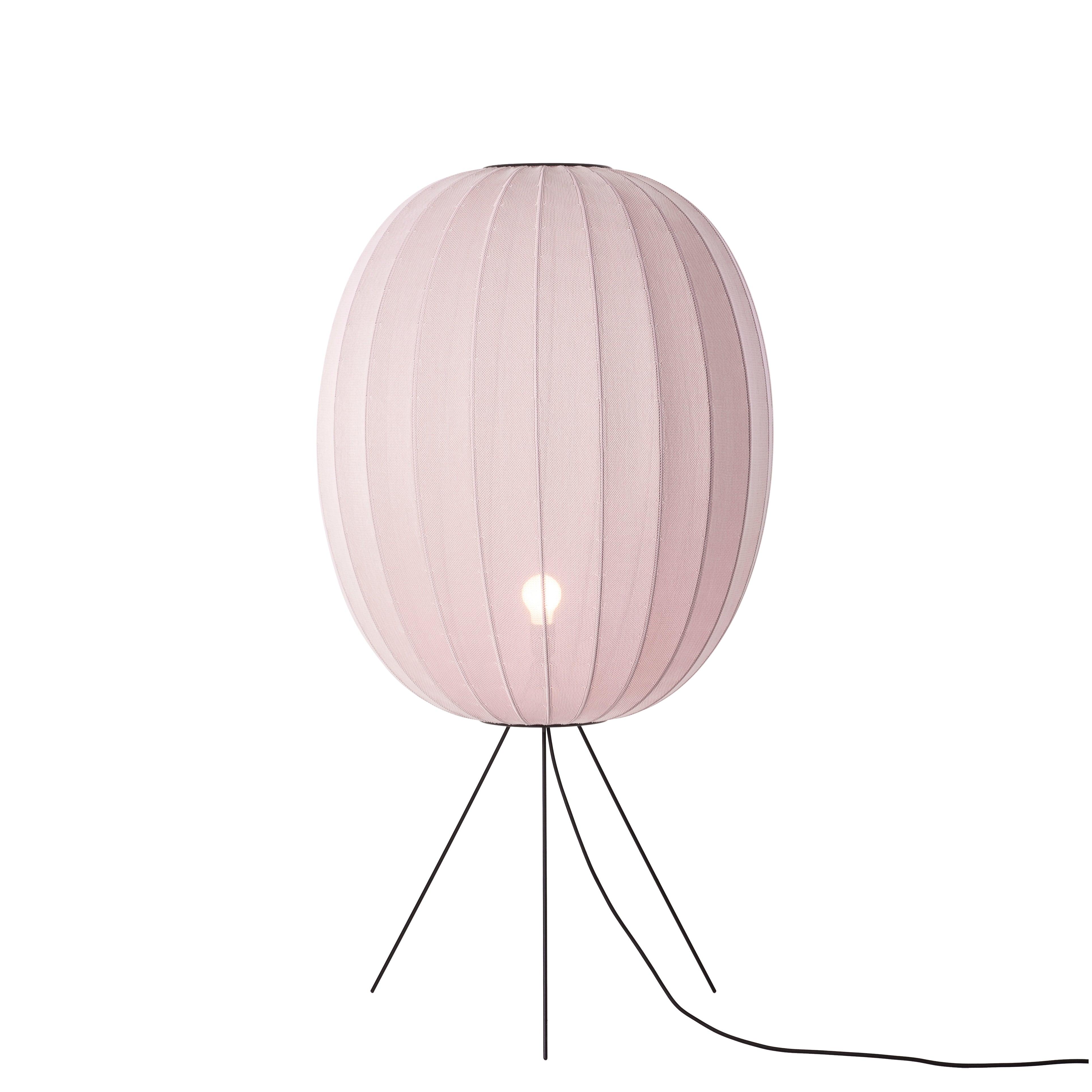 KNIT-WIT tripod floor lamp light pink