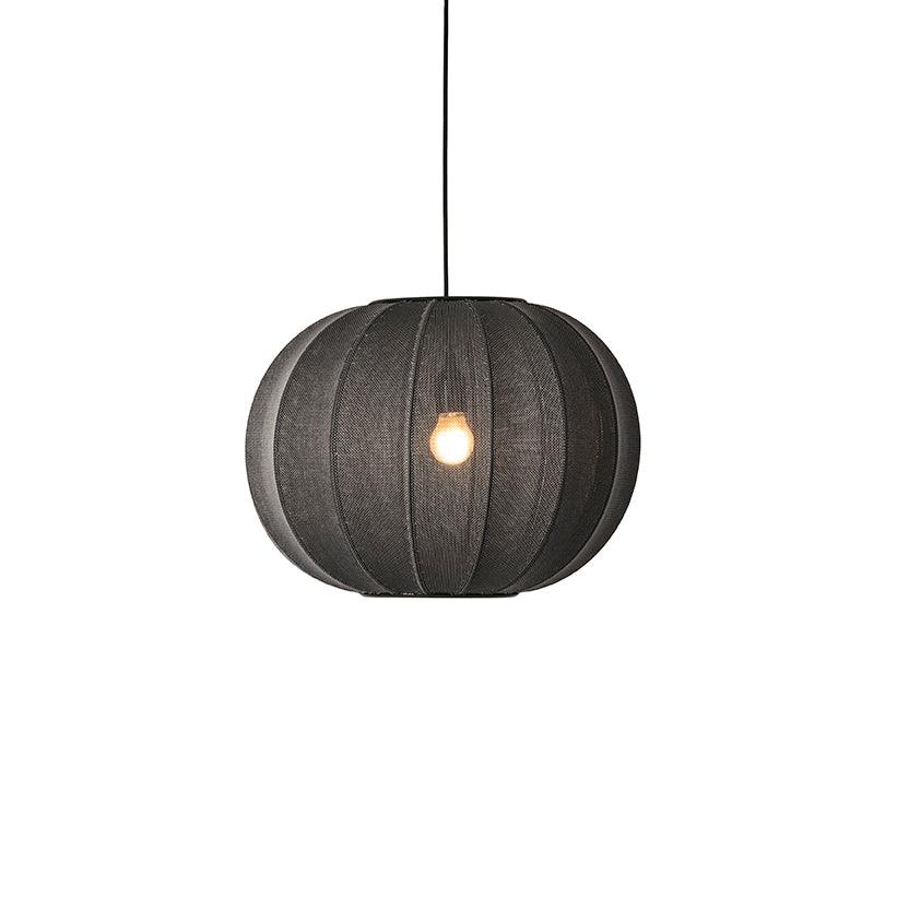 Lampa wisząca KNIT-WIT ROUND czarny – Made by Hand