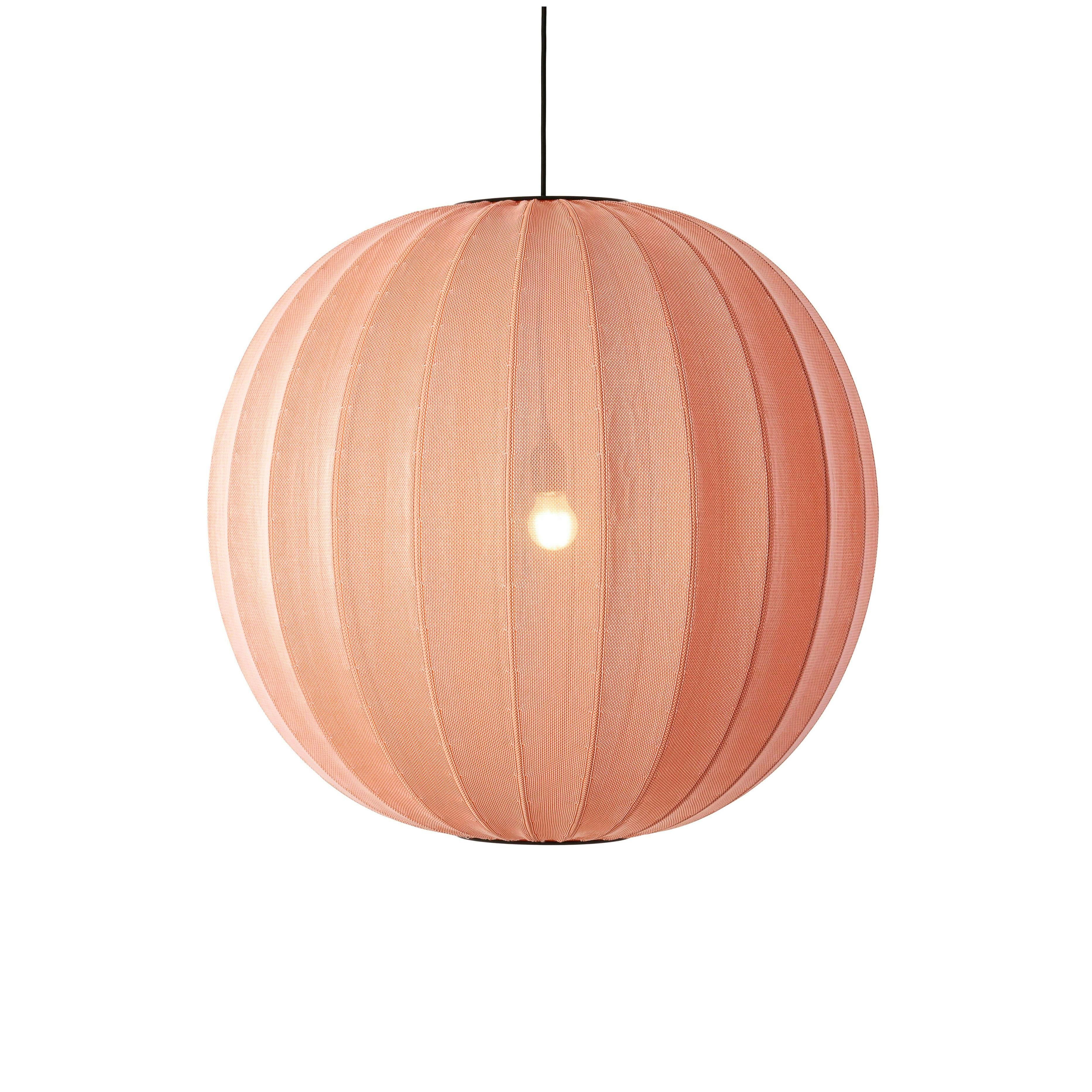 Knit-Wit Round hanging lamp coral