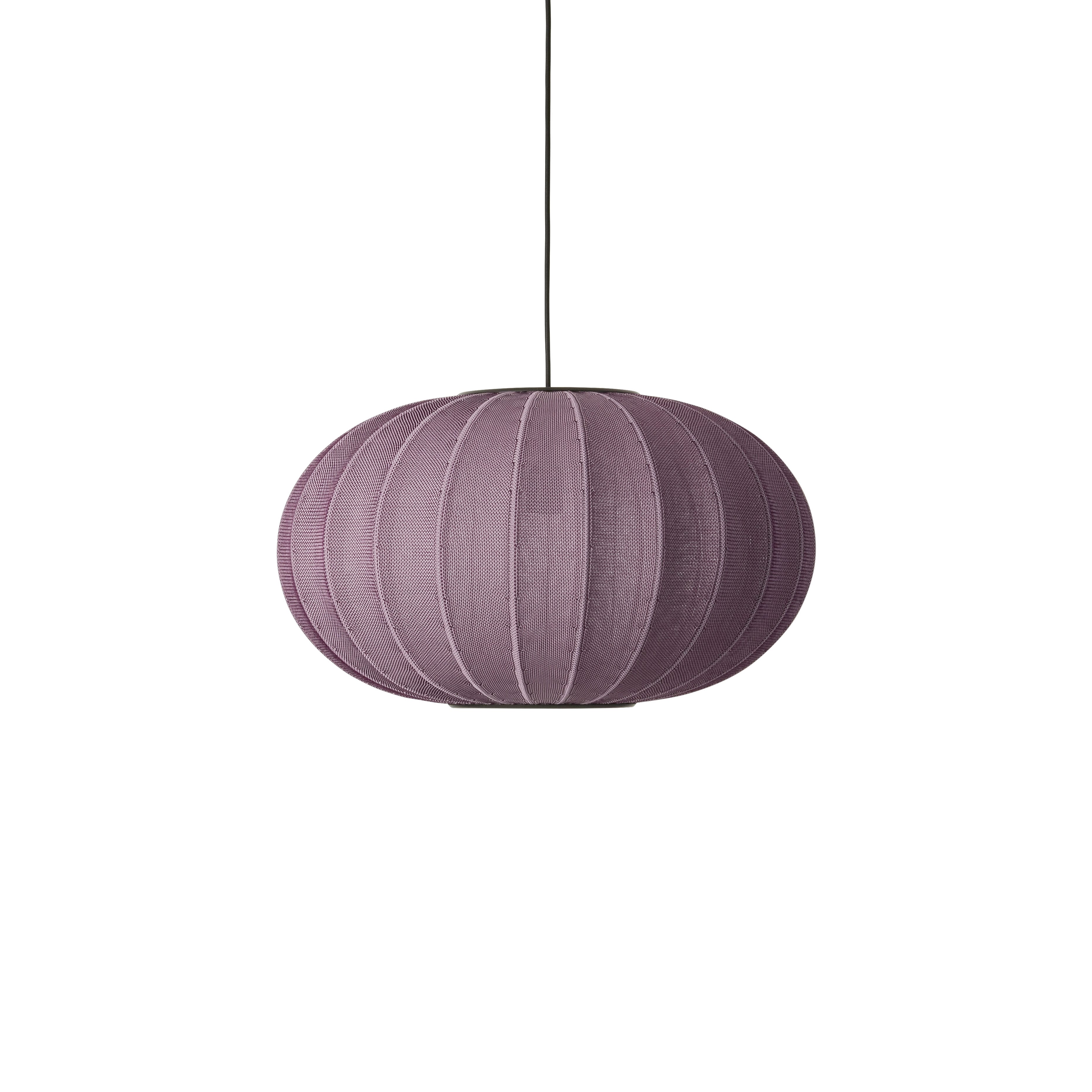 Knit-Wit Oval Burgundy hanging lamp
