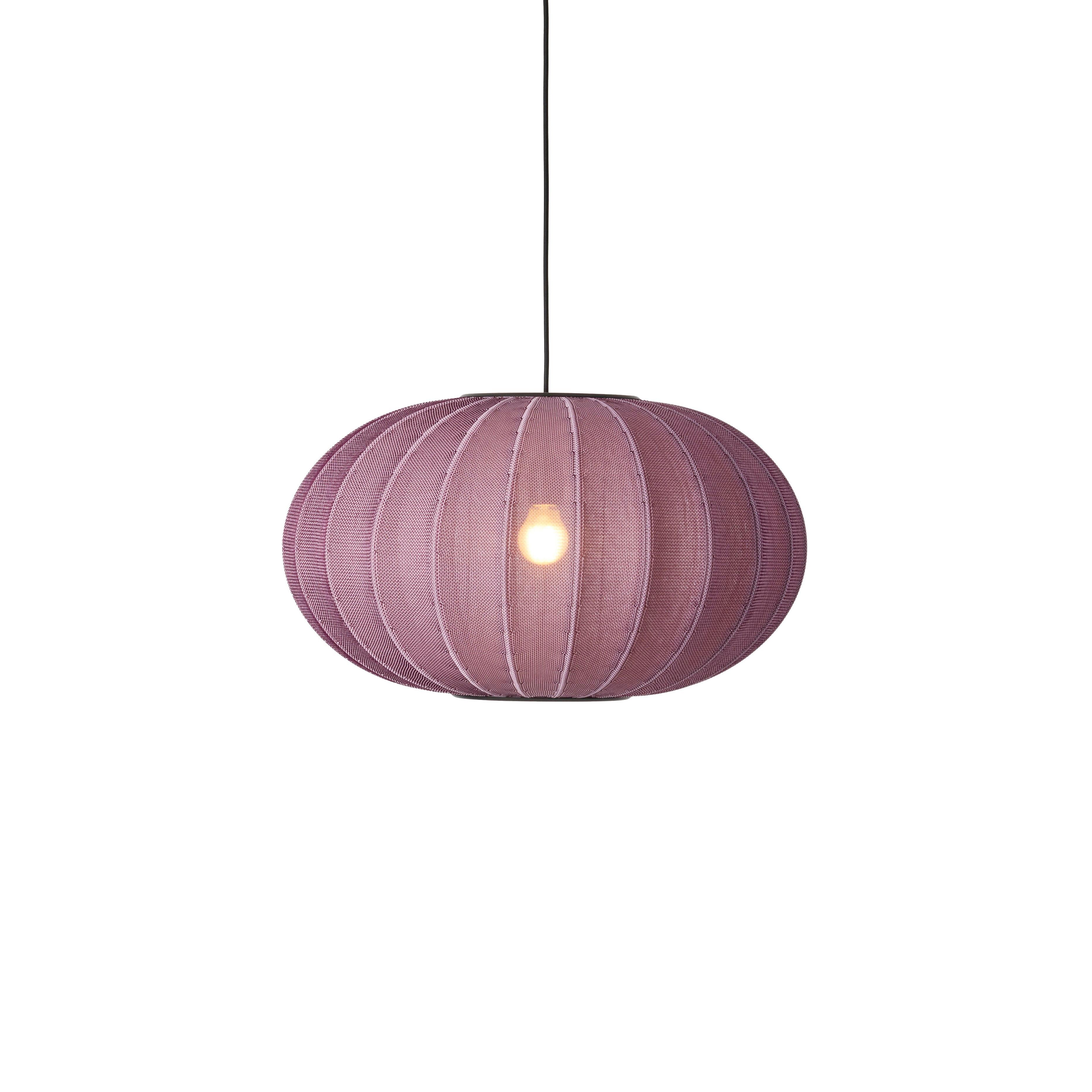 Knit-Wit Oval Burgundy hanging lamp