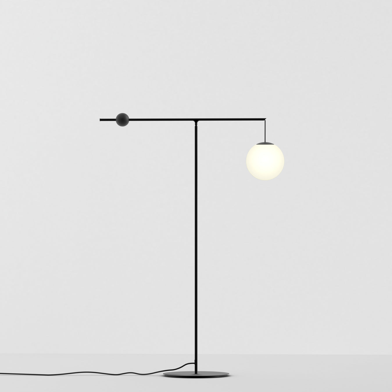Adjustable floor lamp MALAMATA black