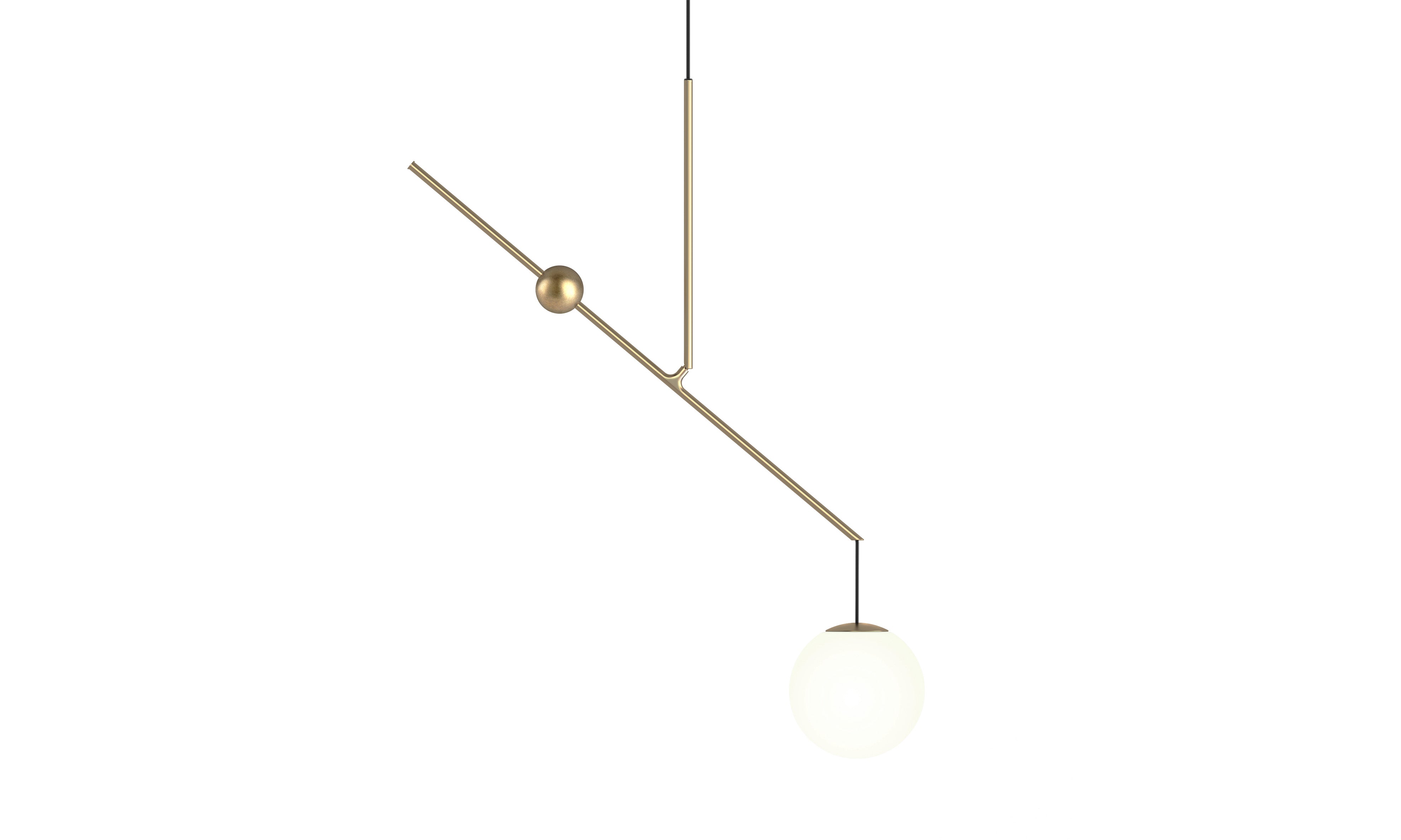 Lampa wisząca MALAMATA mosiężny – Luceplan