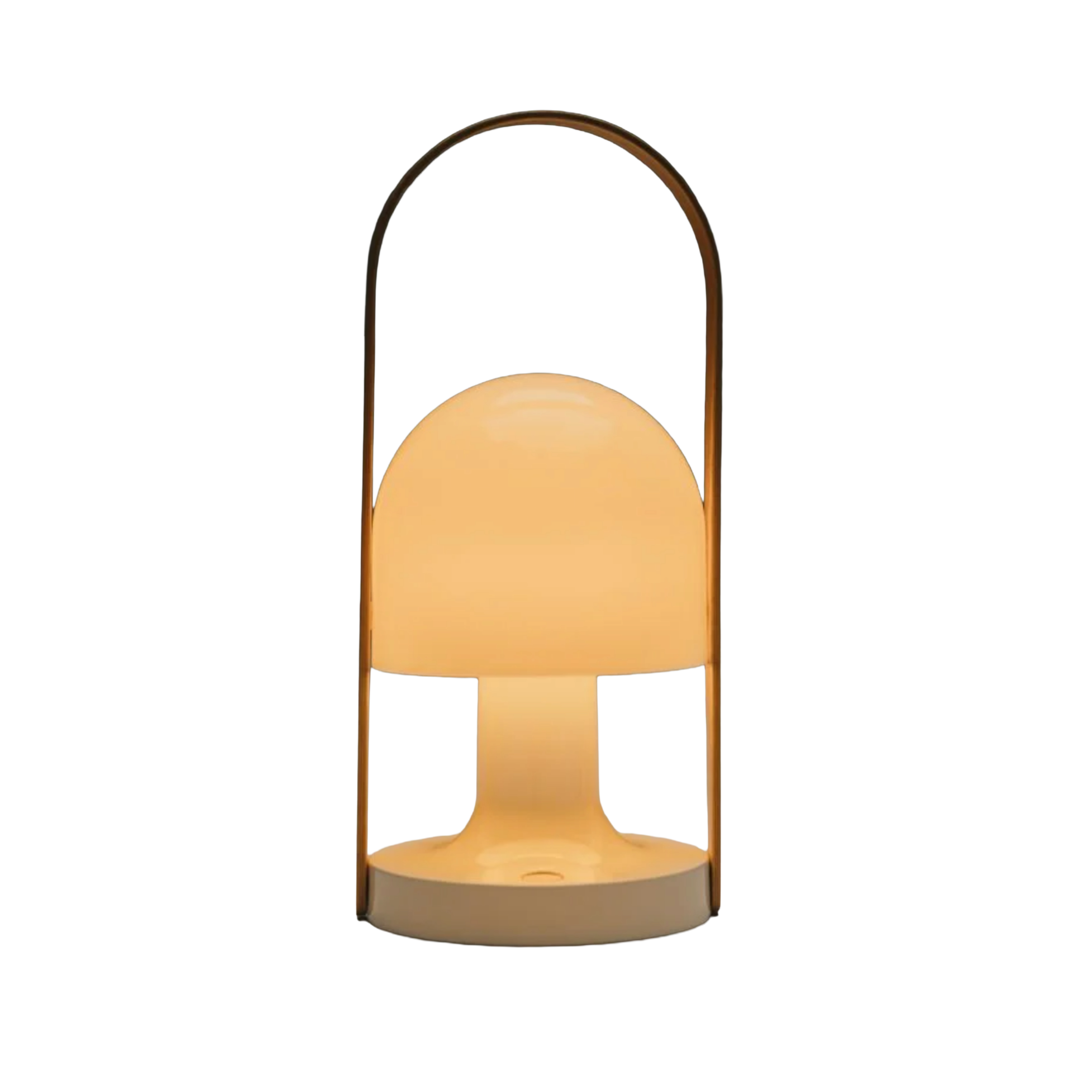 FOLLOWME Portable Lamp in White with Brown