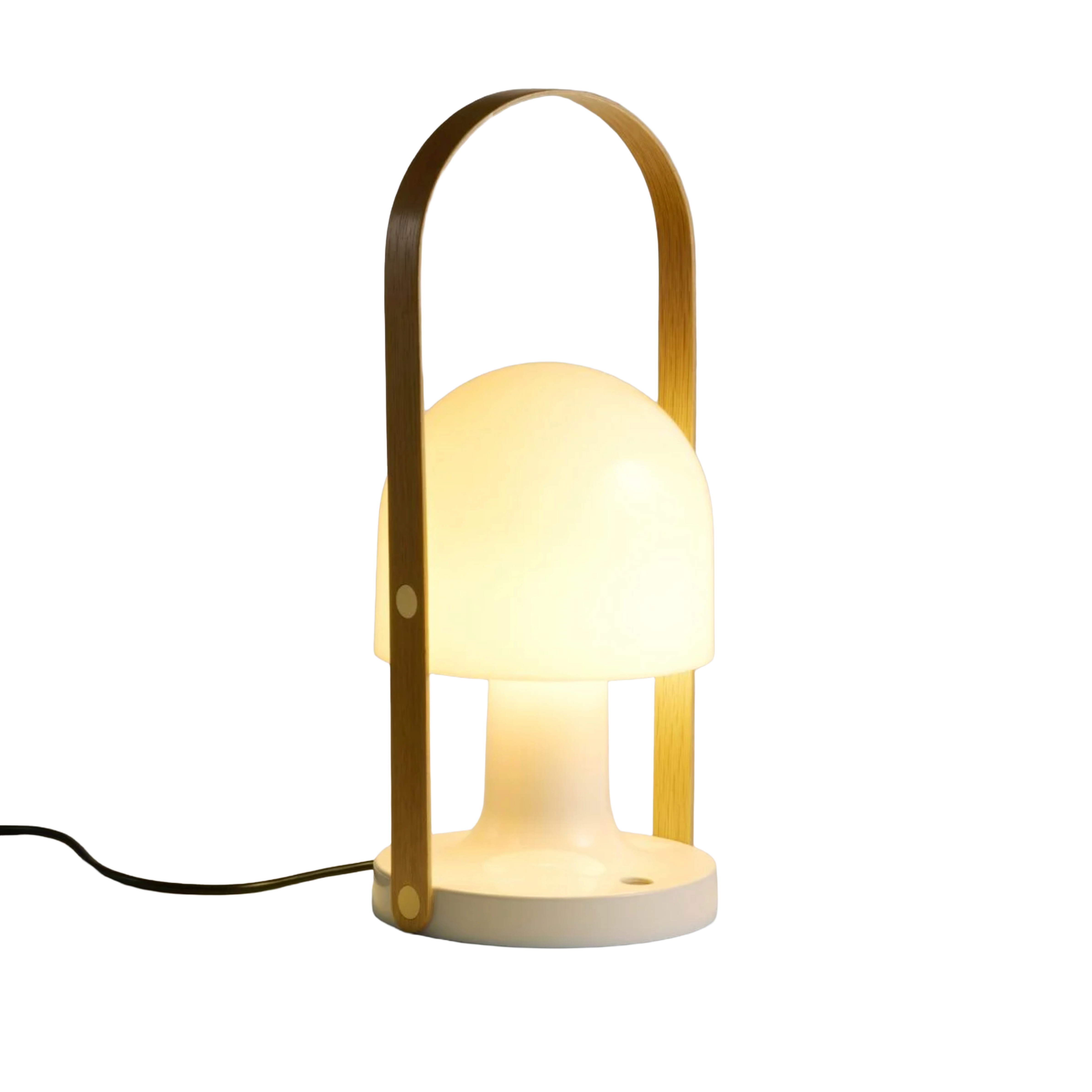 FOLLOWME PLUS Table Lamp in White with Brown