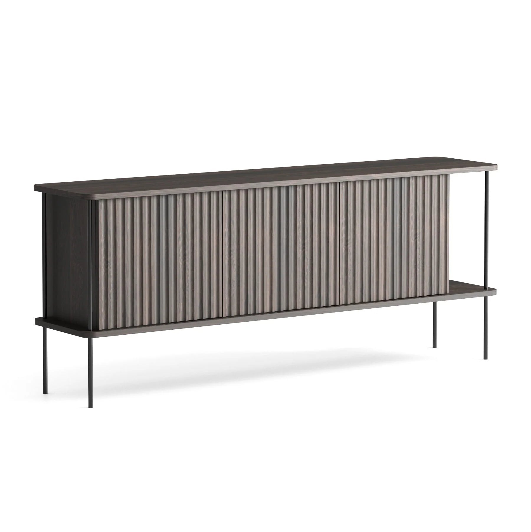 MAYA Chest of Drawers in Ebony Oak Wood