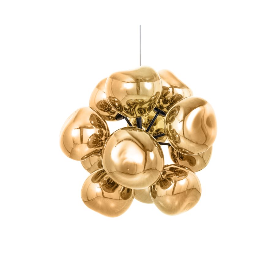 Melt chandelier Burst golden