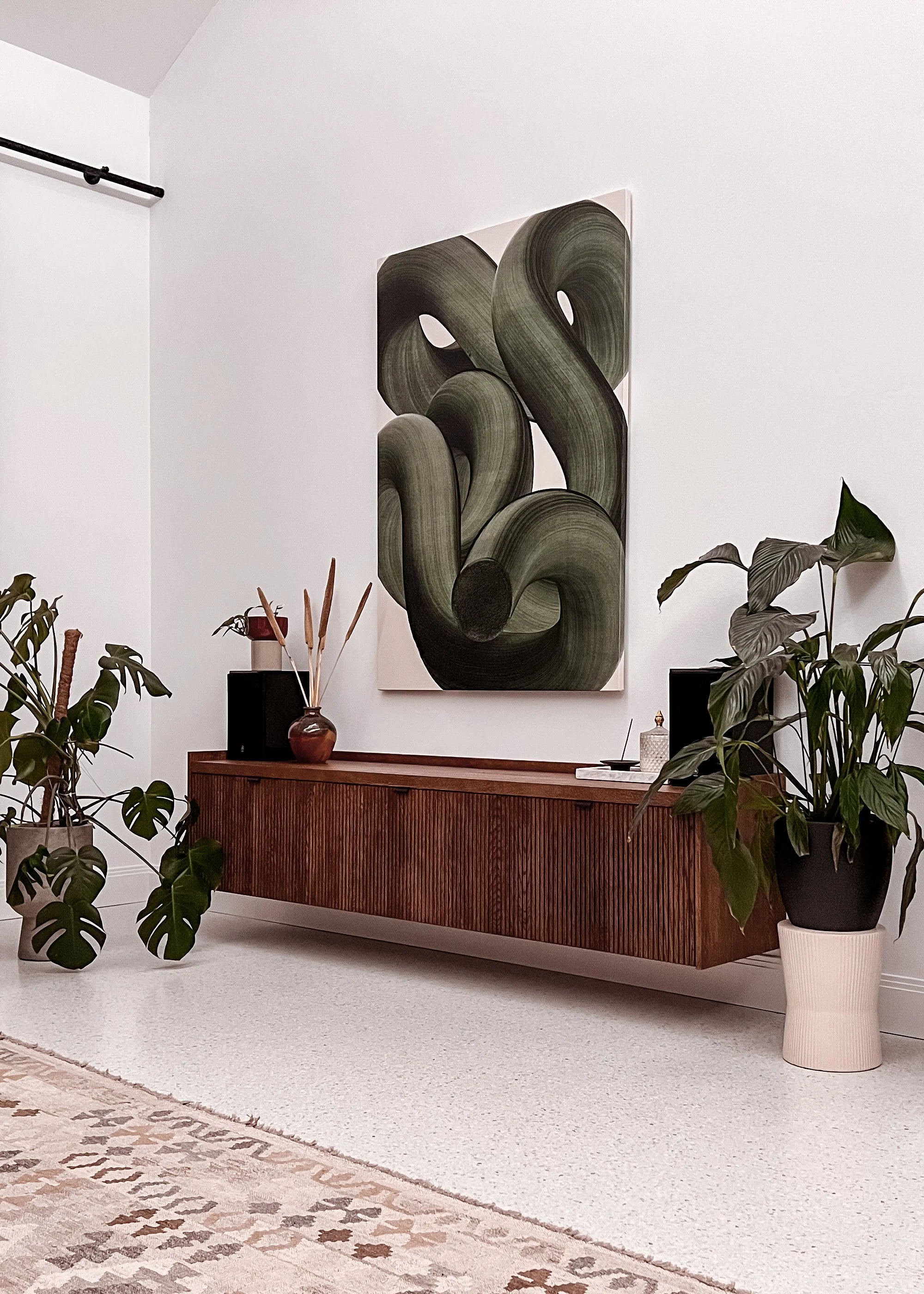 Wandregal RTV MEDA dunkles Eichenholz