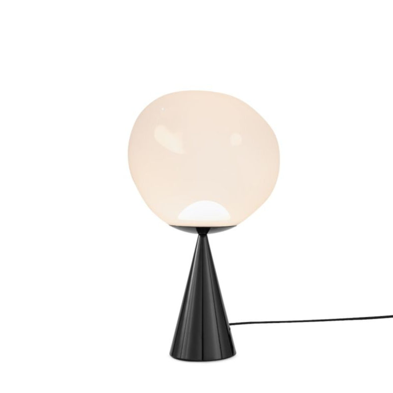 Lampa stołowa MELT opalizujący z czarną podstawą – Tom Dixon