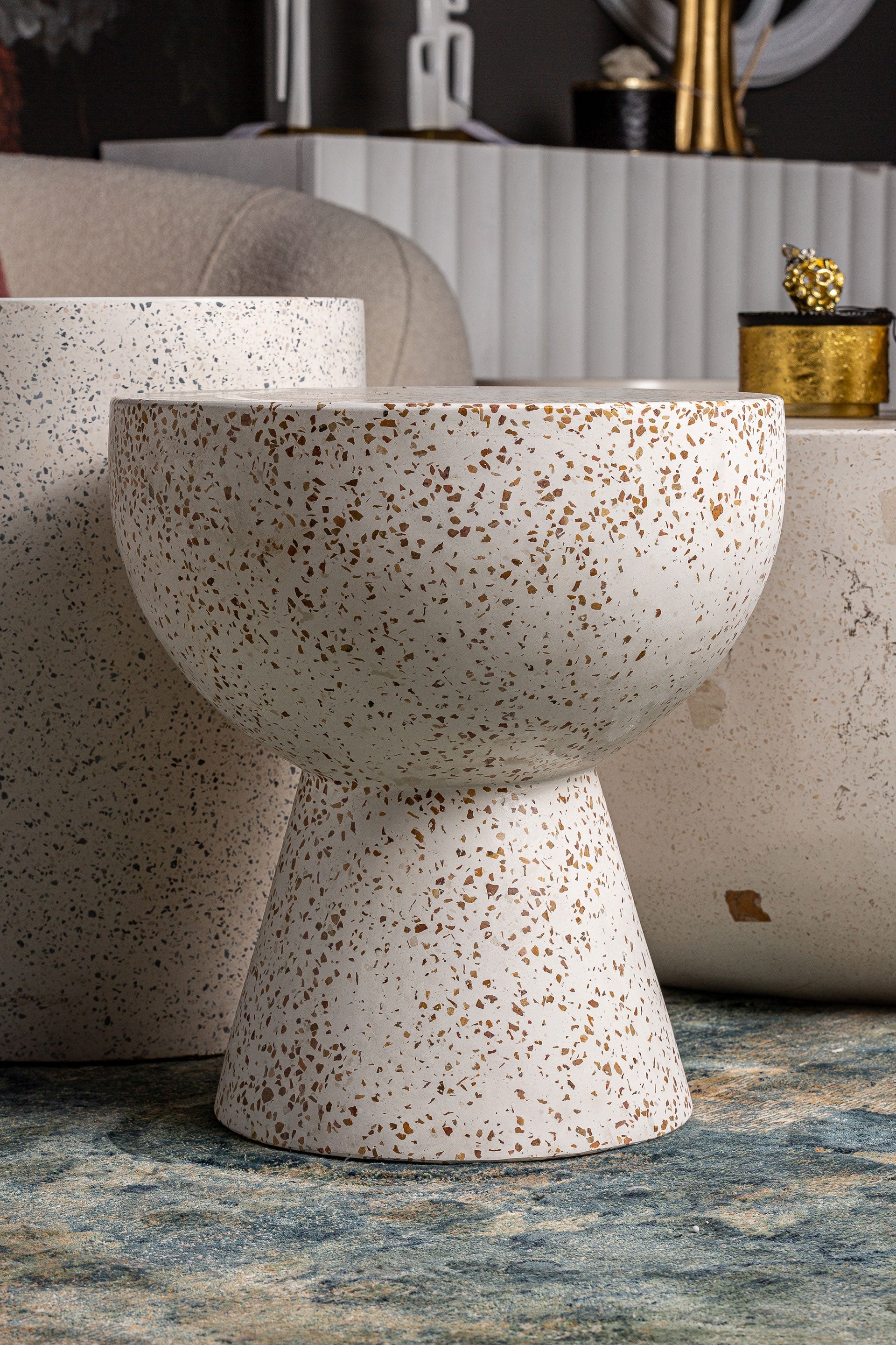 ALBENGA Terrazzo Side Table