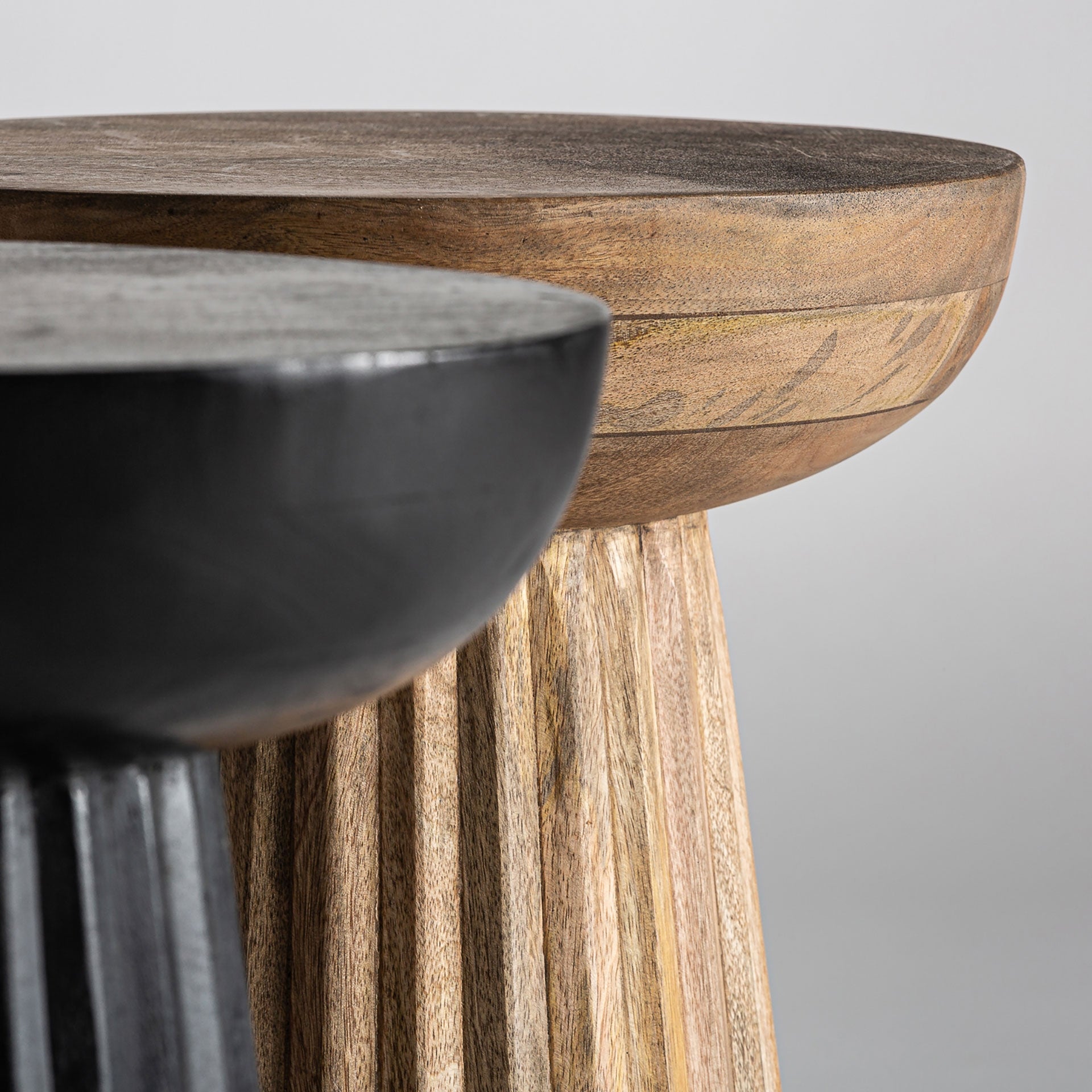 Kaffeetisch PLISSÉ WOOD Mango-Holz