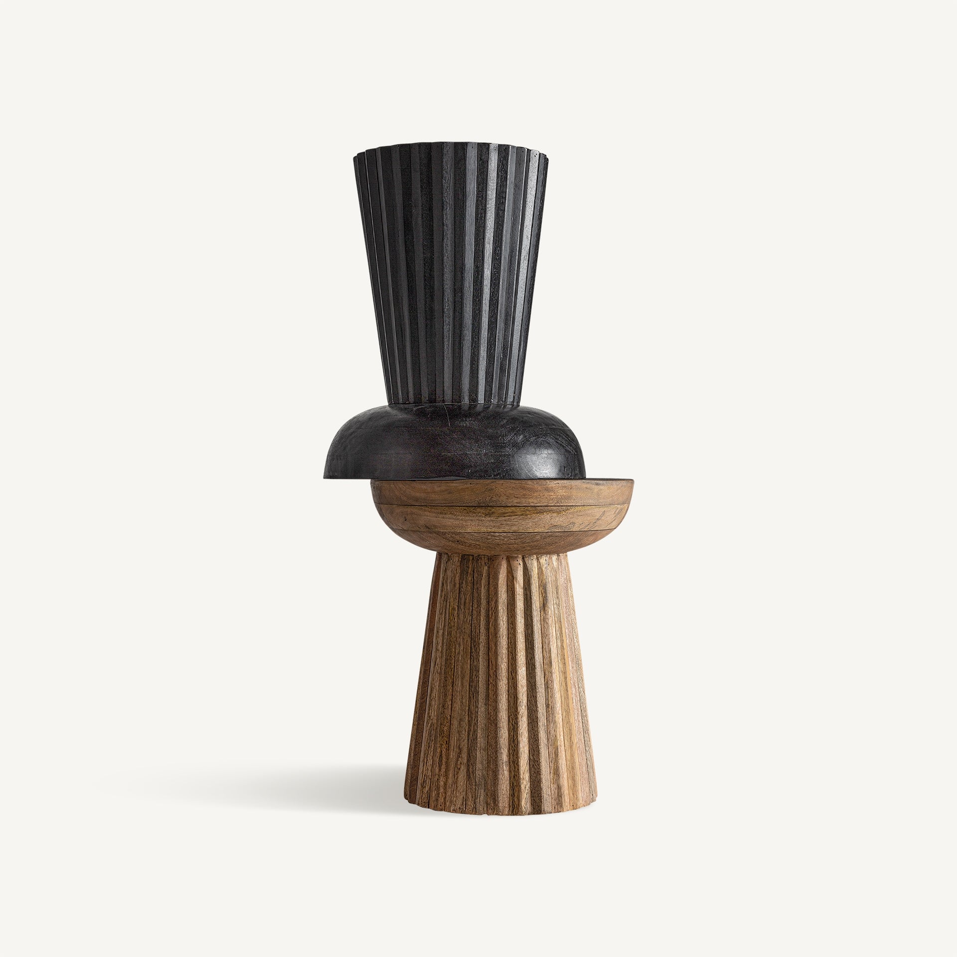 Kaffeetisch PLISSÉ WOOD Mango-Holz
