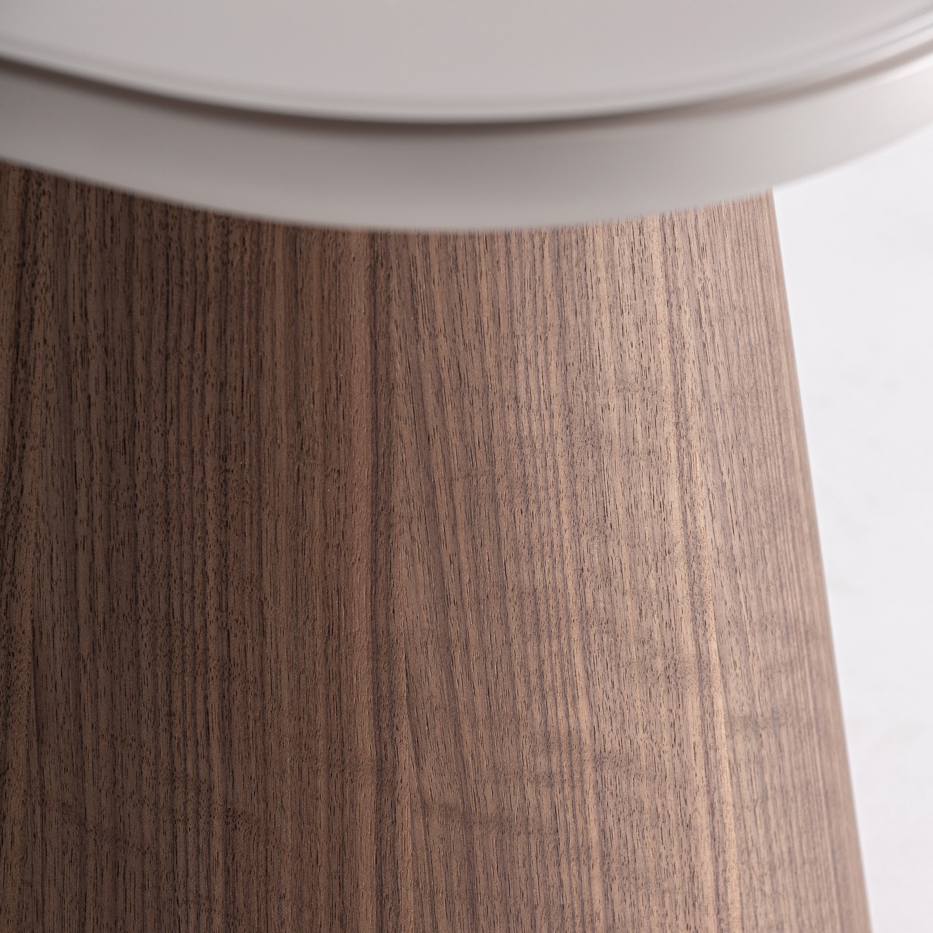 TORKSEY Side Table in Ash Wood with Glass Top