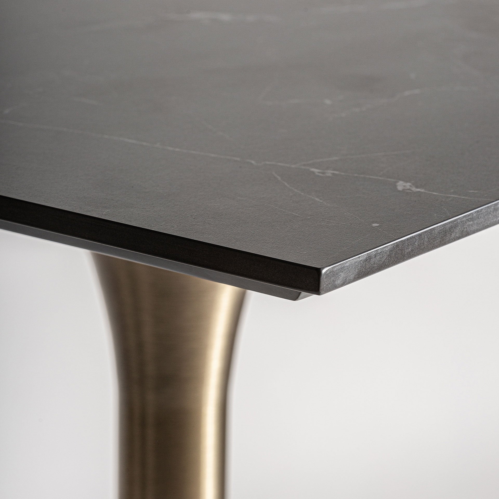 ULLALAND Black Bar Table with Gold Base