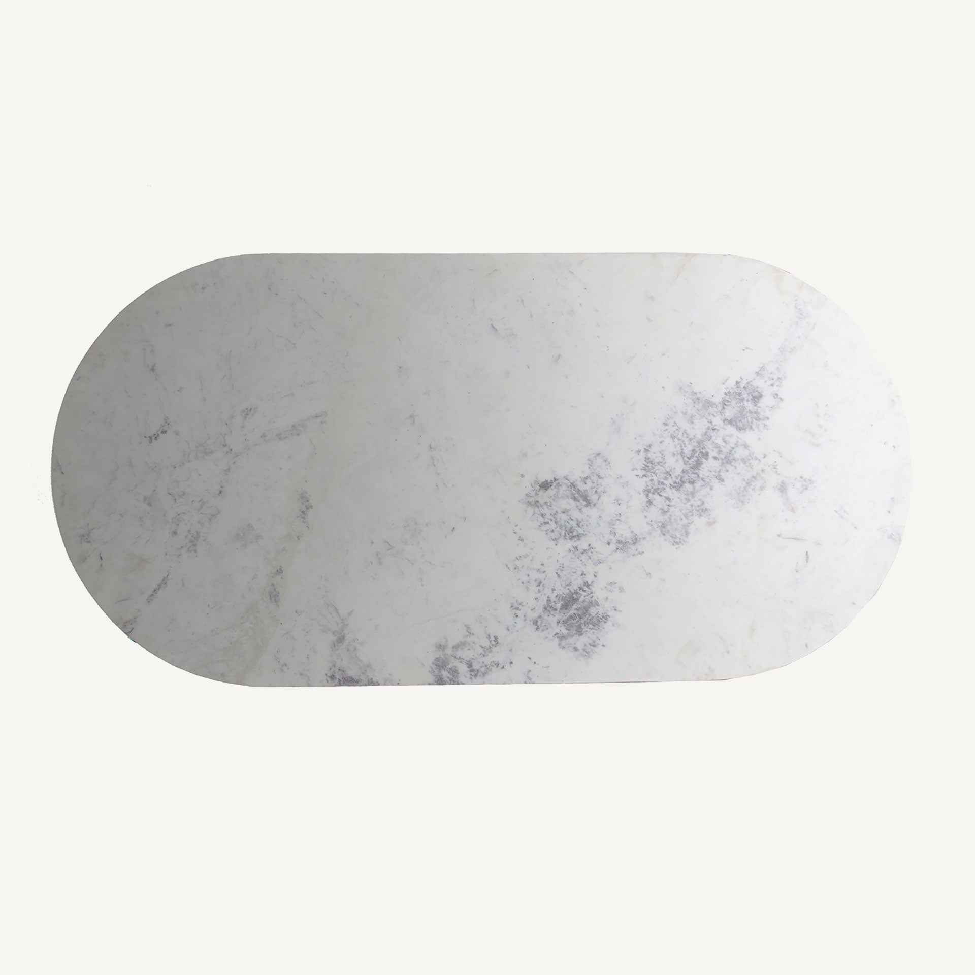 Tisch LEZEY weißer Marmor mit goldenem Fuß