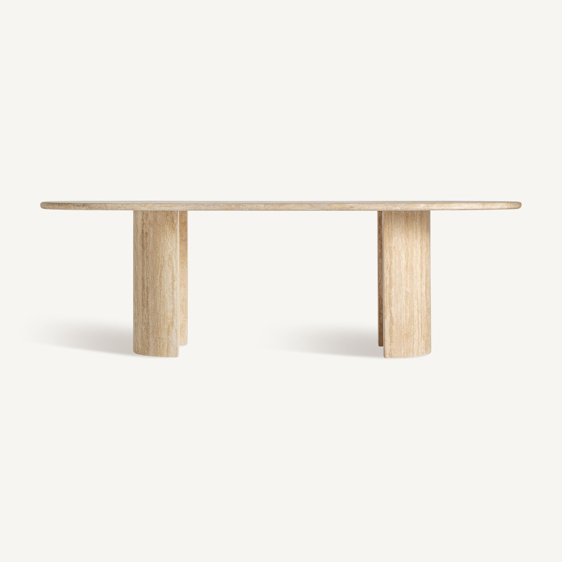 Ovaler Tisch THIENNES beige Travertin