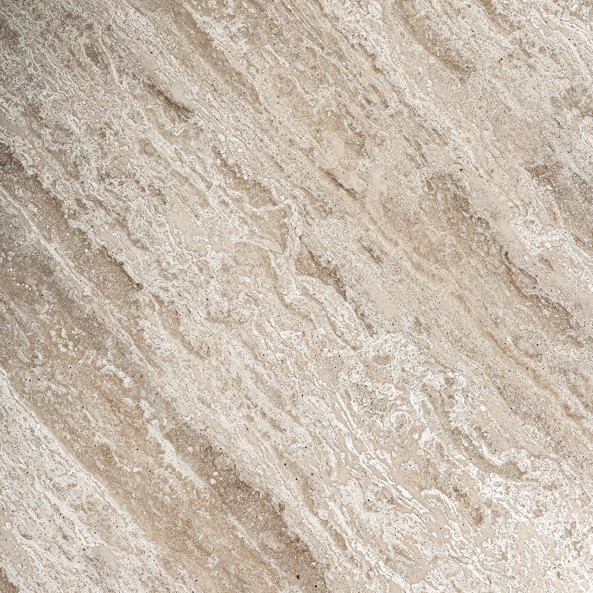 Oval Table THIENNES Broken White Travertine