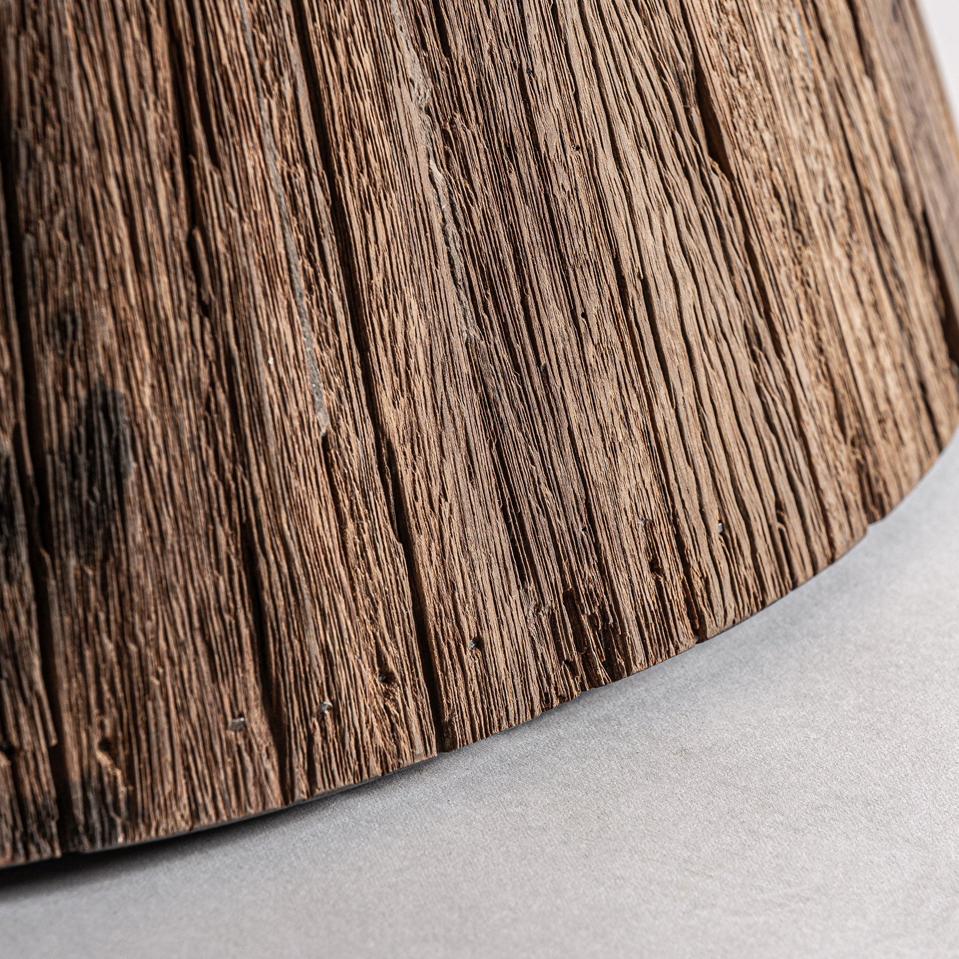 Round Table TOIGNE Tropical Wood with Marble Top