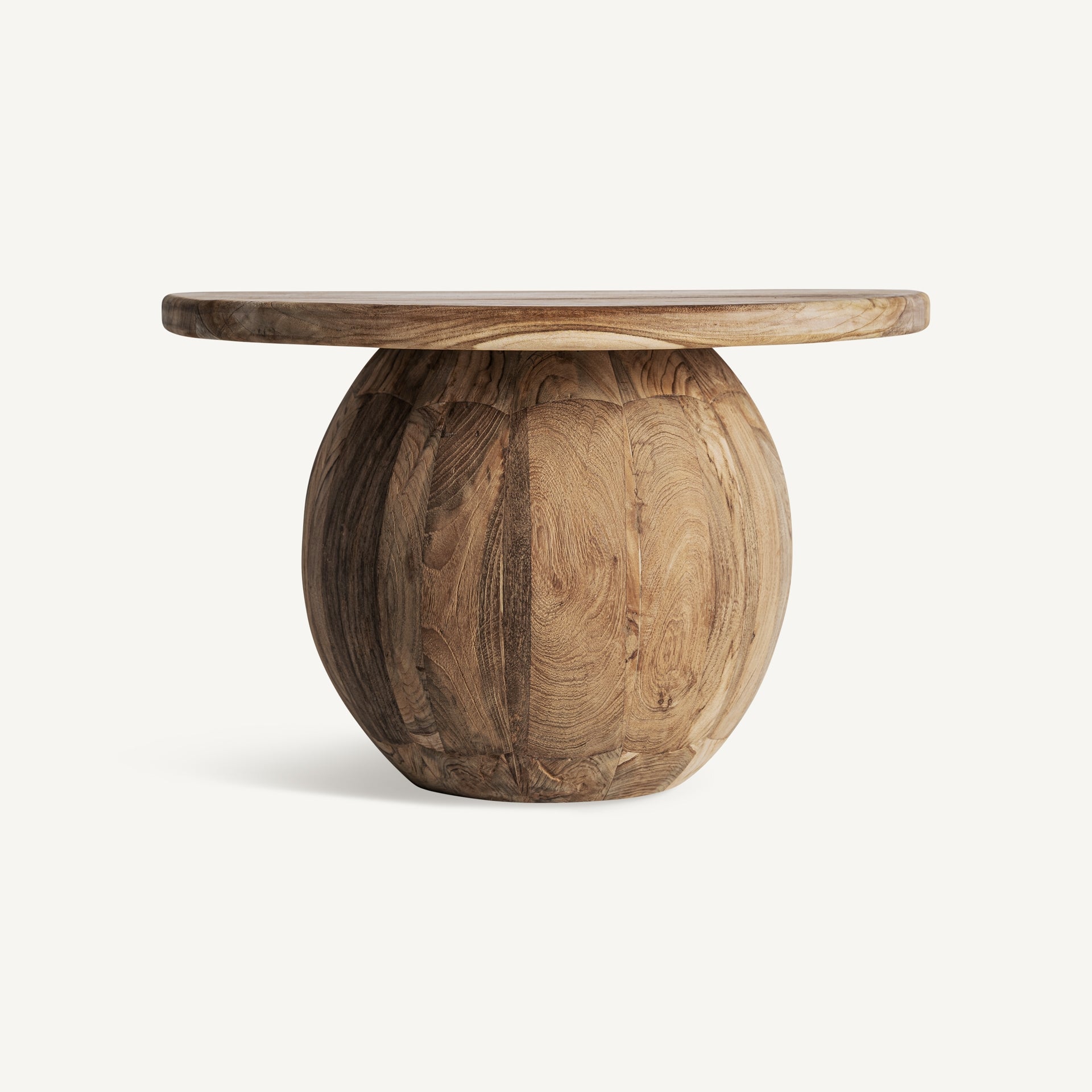 Round Coffee Table ERLOY Recycled Teak Wood