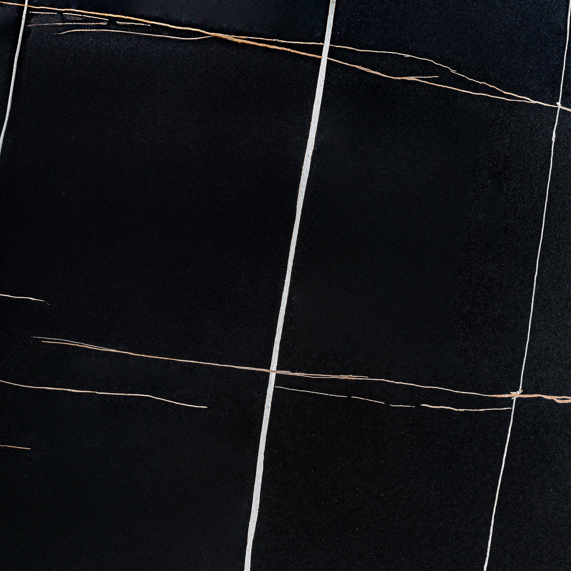 Kaffeetisch NEUFS Nussbaumfurnier mit schwarzer Tischplatte