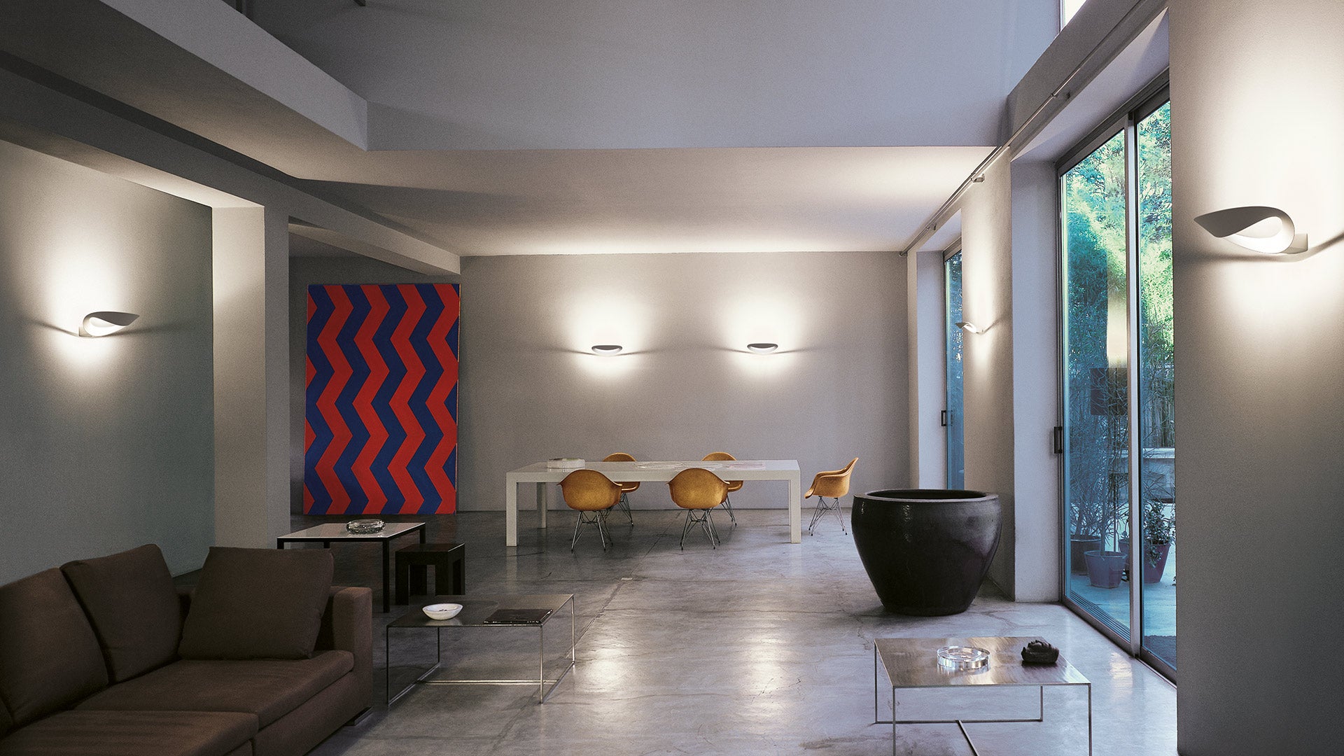 Wandleuchte MESMERI weiß